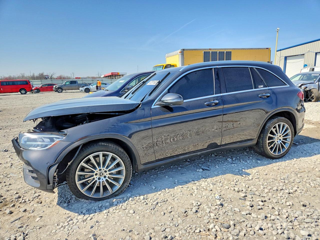 2020 Mercedes-benz Glc 300 4matic Black vin: W1N0G8EB4LF767266