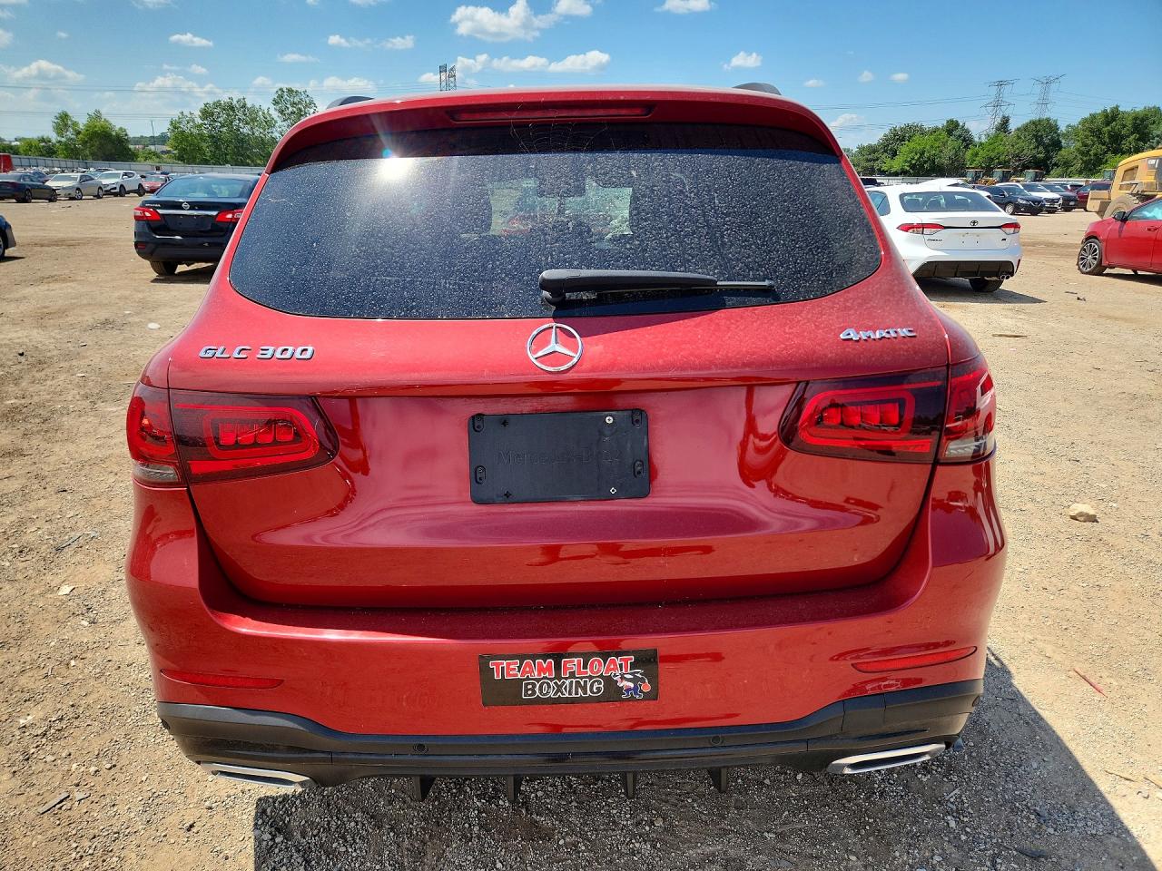 2021 Mercedes-benz Glc 300 4matic Maroon vin: W1N0G8EB6MF998588