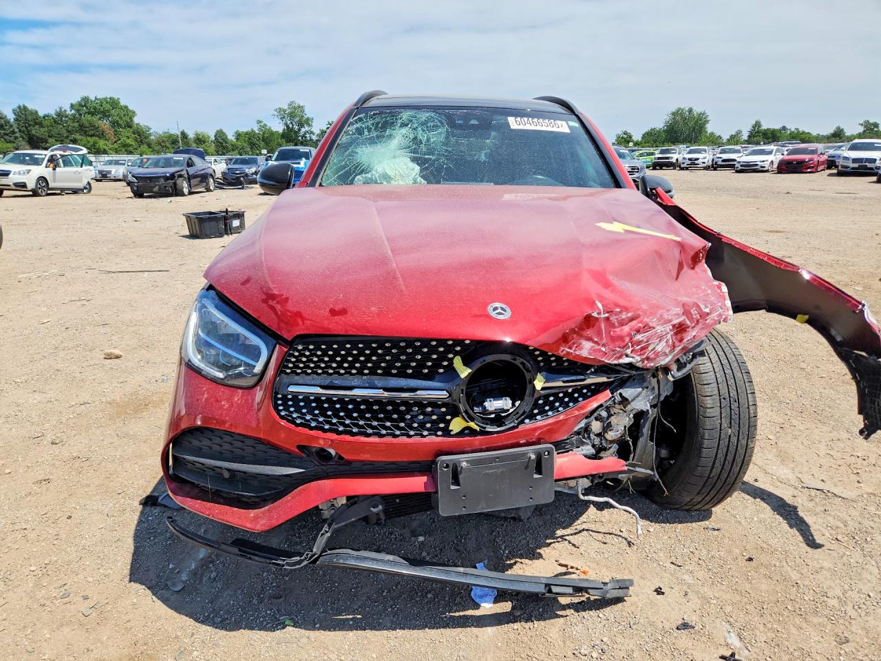2021 Mercedes-benz Glc 300 4matic Maroon vin: W1N0G8EB6MF998588
