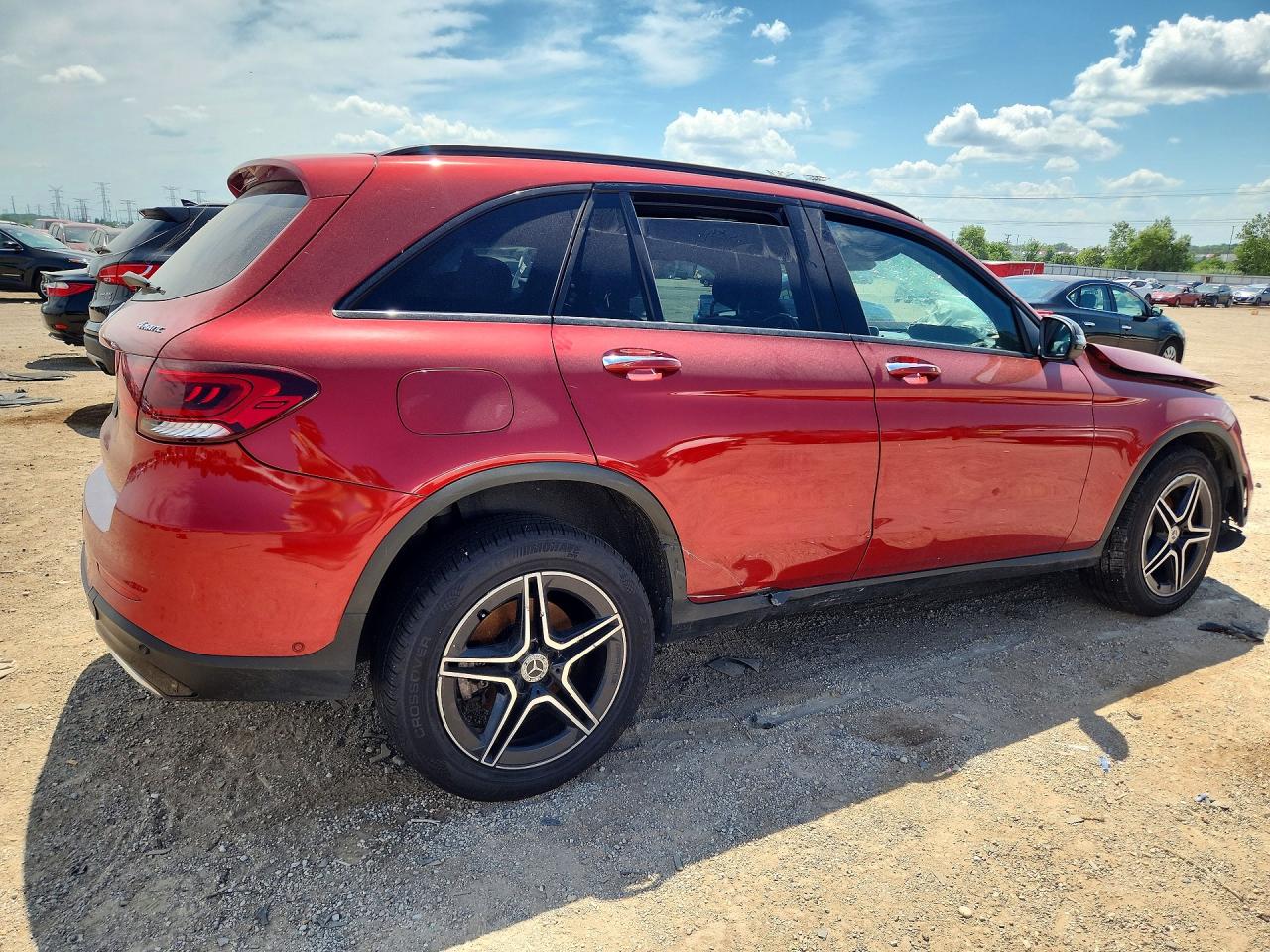 2021 Mercedes-benz Glc 300 4matic Maroon vin: W1N0G8EB6MF998588
