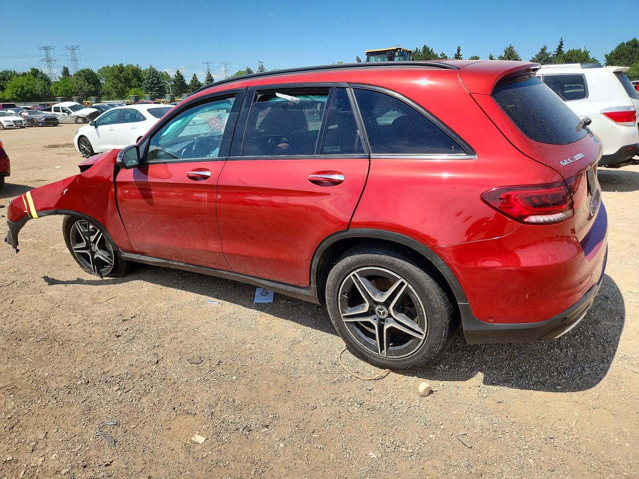 2021 Mercedes-benz Glc 300 4matic Maroon vin: W1N0G8EB6MF998588