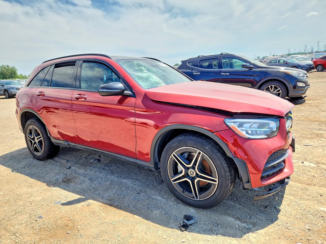 2021 Mercedes-benz Glc 300 4matic Maroon vin: W1N0G8EB6MF998588