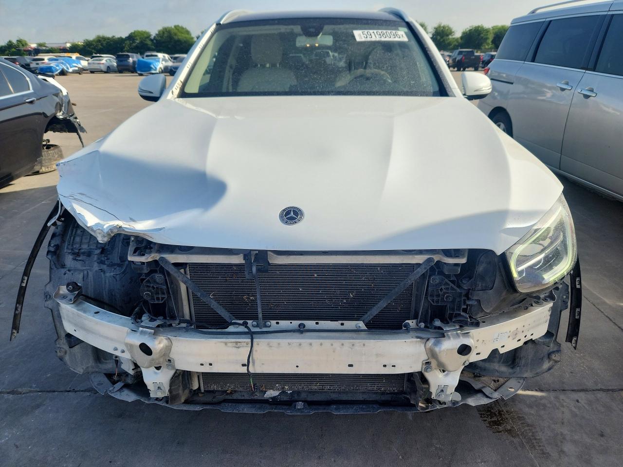 2020 Mercedes-benz Glc 300 4matic White vin: W1N0G8EB7LF810711