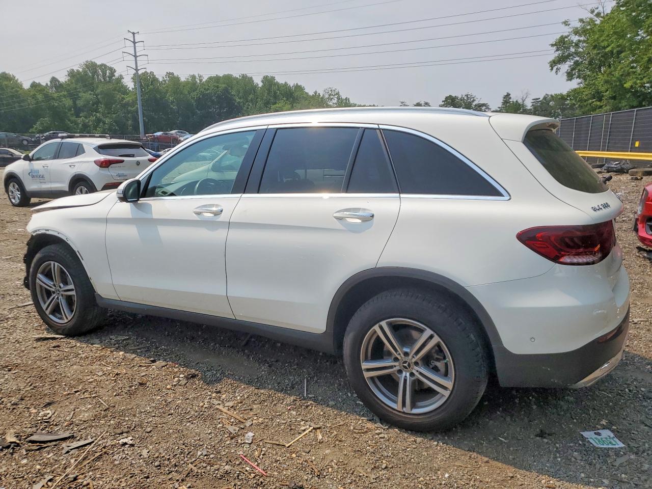 2021 Mercedes-benz Glc 300 4matic White vin: W1N0G8EB8MF986703