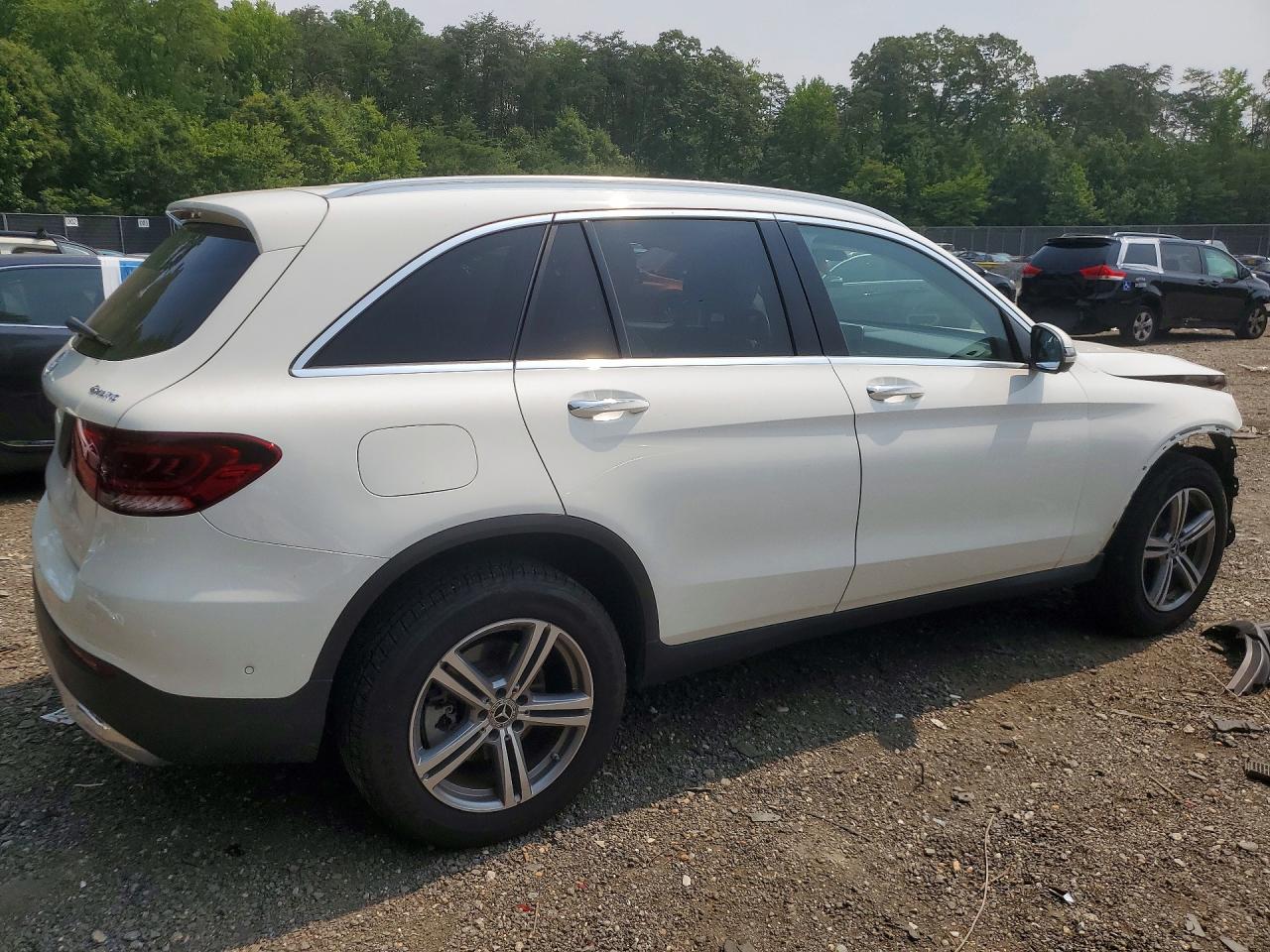 2021 Mercedes-benz Glc 300 4matic White vin: W1N0G8EB8MF986703