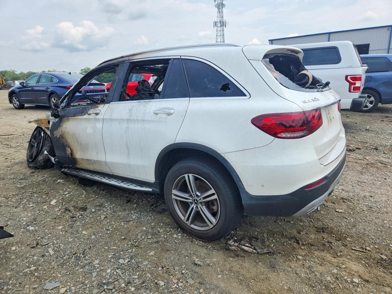 2021 Mercedes-benz Glc 300 4matic White vin: W1N0G8EB9MF998732