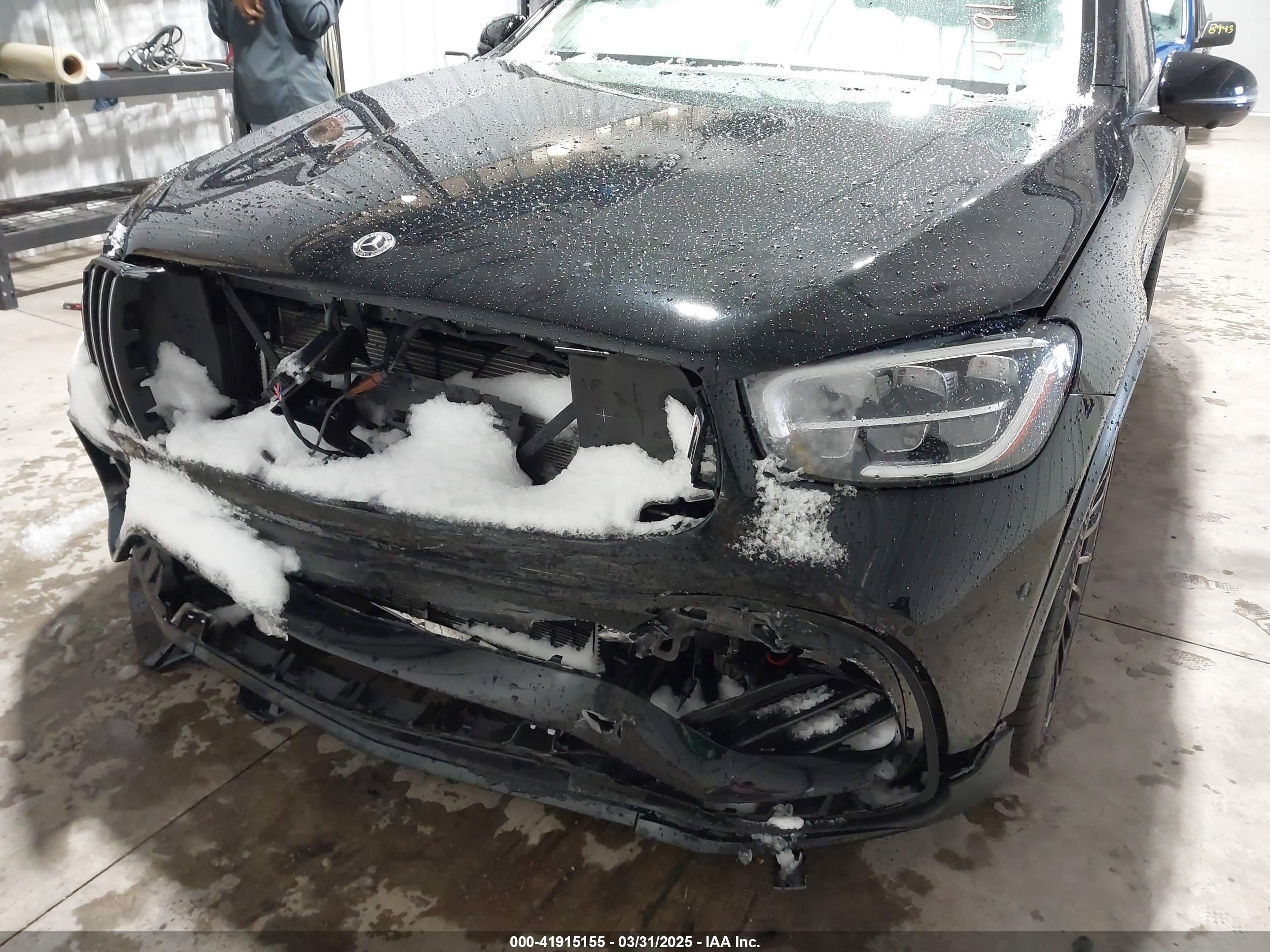 2021 Mercedes-benz Amg Glc 63 4matic Black vin: W1N0G8JB9MF960987