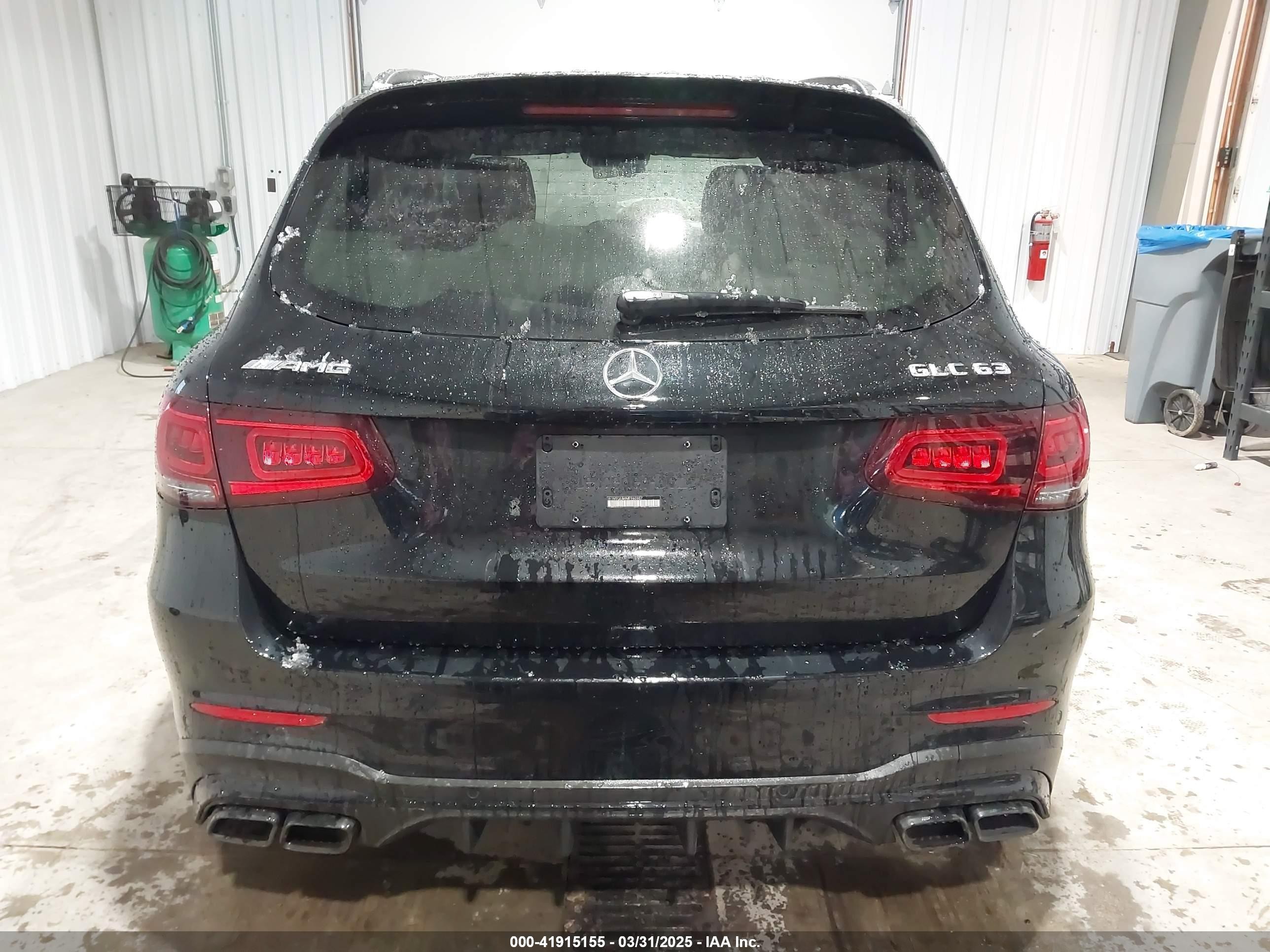 2021 Mercedes-benz Amg Glc 63 4matic Black vin: W1N0G8JB9MF960987