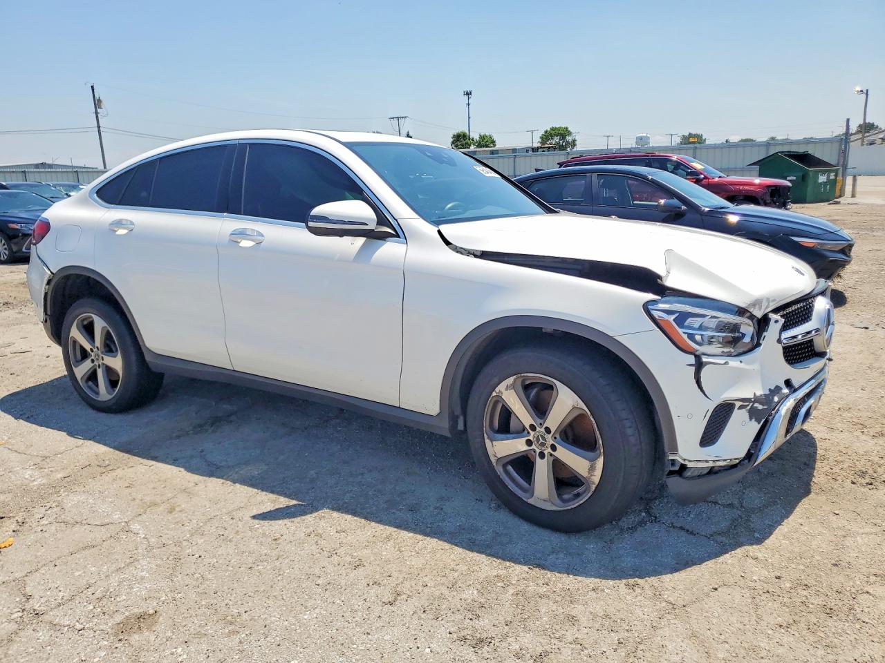 2020 Mercedes-benz Glc Coupe 300 4matic White vin: W1N0J8EB5LF812216