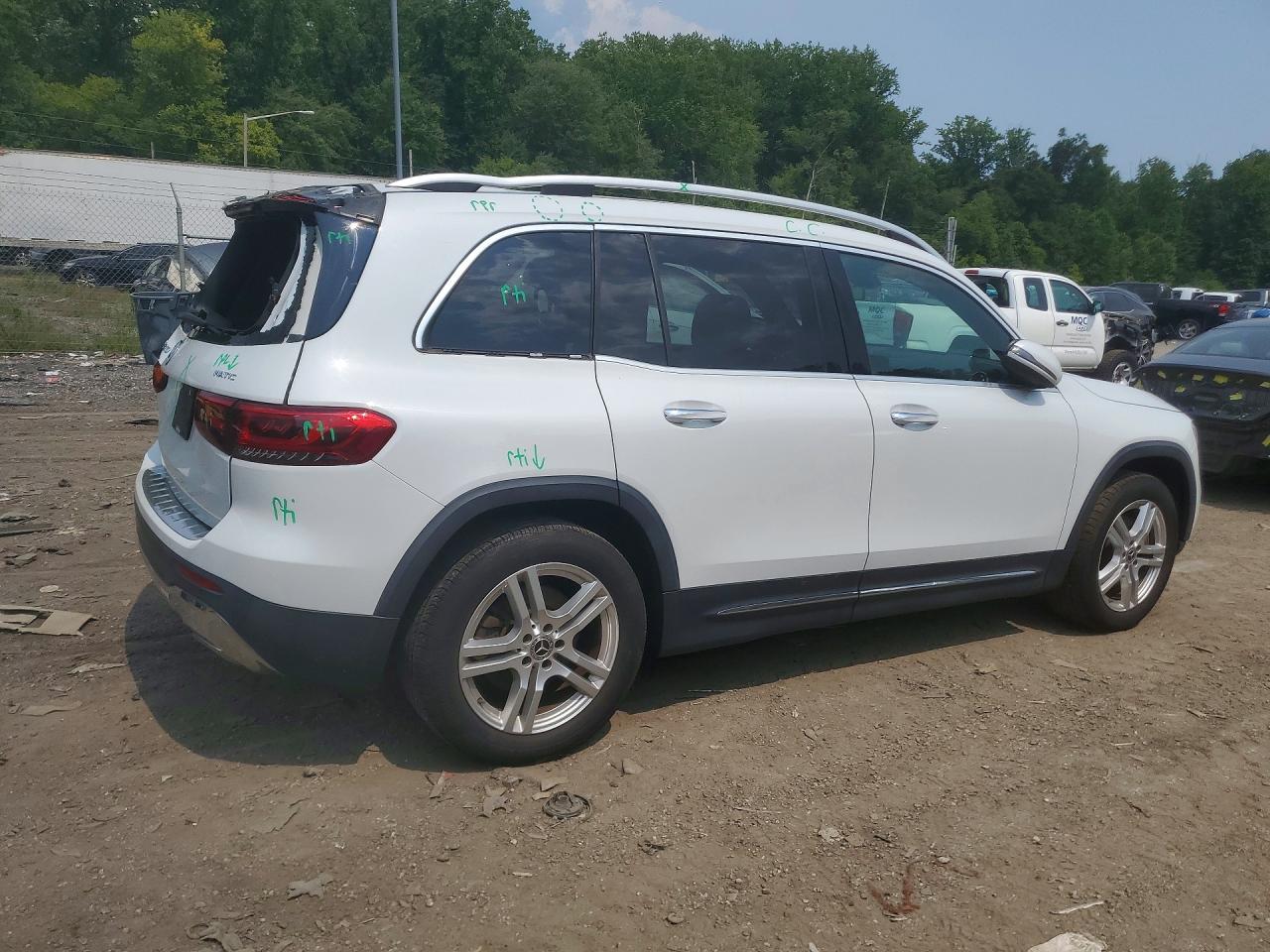 2020 Mercedes-benz Glb 250 White vin: W1N4M4GB0LW032106