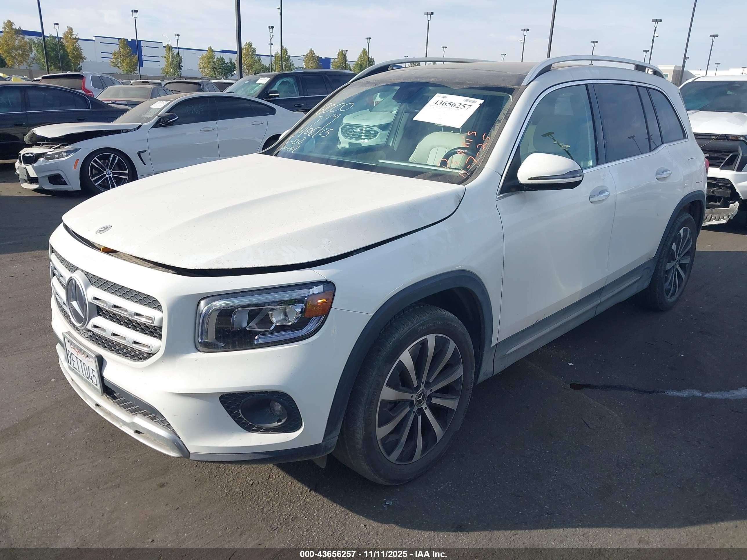 2022 Mercedes-benz Glb 250   Белый vin: W1N4M4GBXNW241131