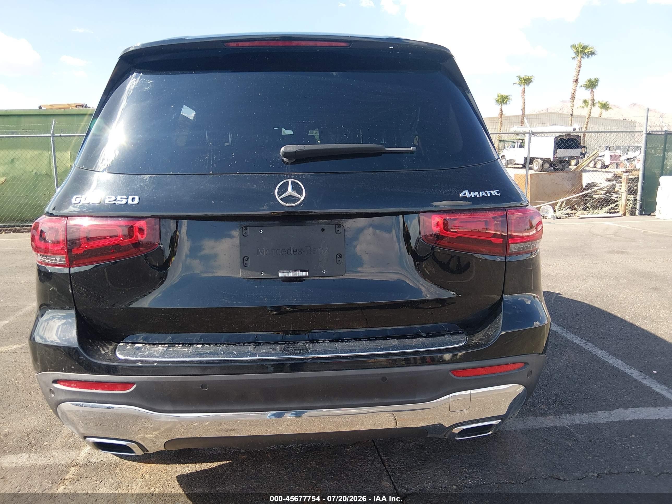 2021 Mercedes-benz Glb 250 4matic Black vin: W1N4M4HB0MW096064
