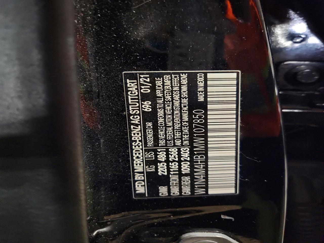 2021 Mercedes-benz Glb 250 4matic Black vin: W1N4M4HB1MW107850