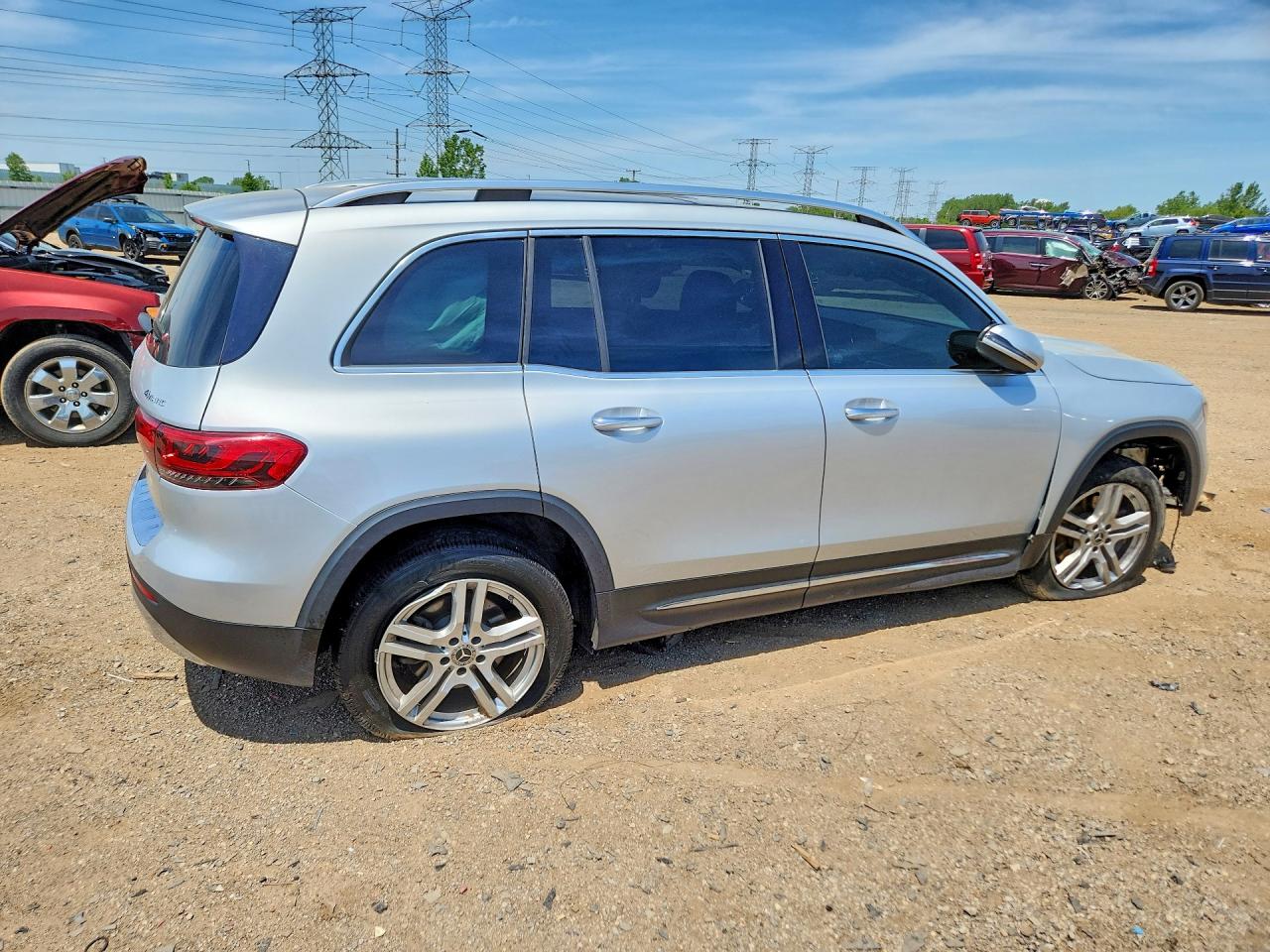 2021 Mercedes-benz Glb 250 4matic Серебряный vin: W1N4M4HB1MW159172