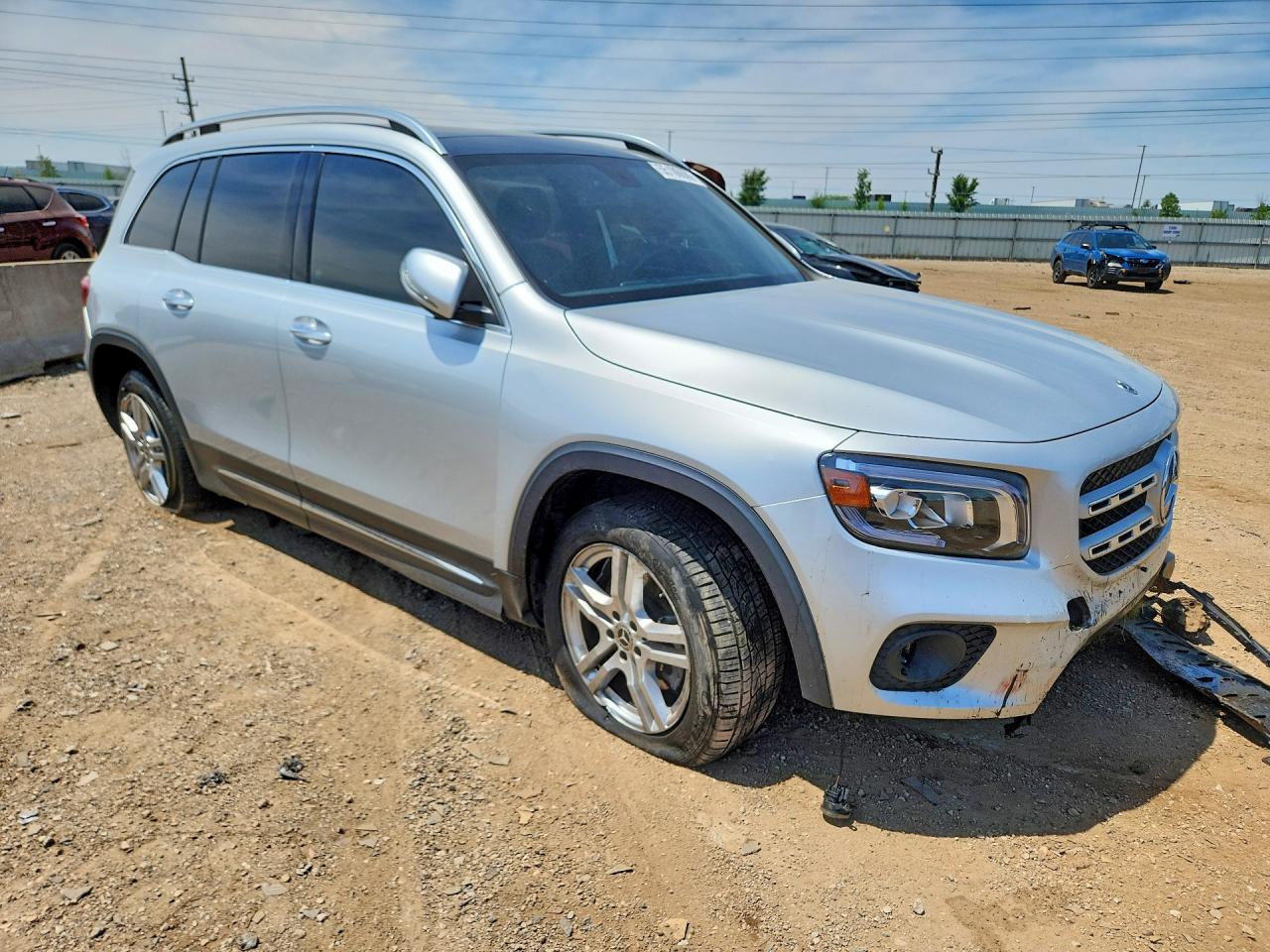 2021 Mercedes-benz Glb 250 4matic Серебряный vin: W1N4M4HB1MW159172