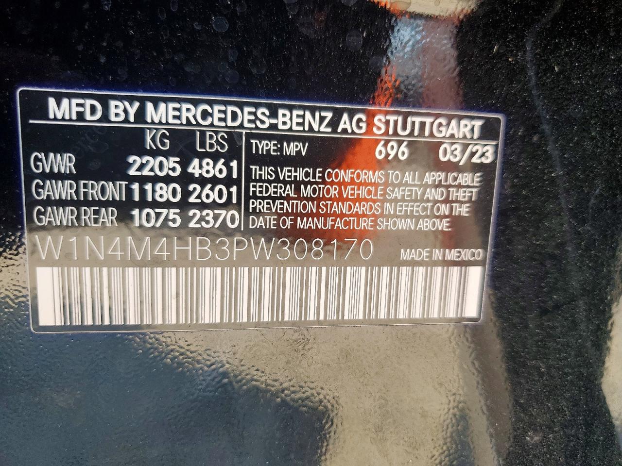 2023 Mercedes-benz Glb 250 4matic Black vin: W1N4M4HB3PW308170