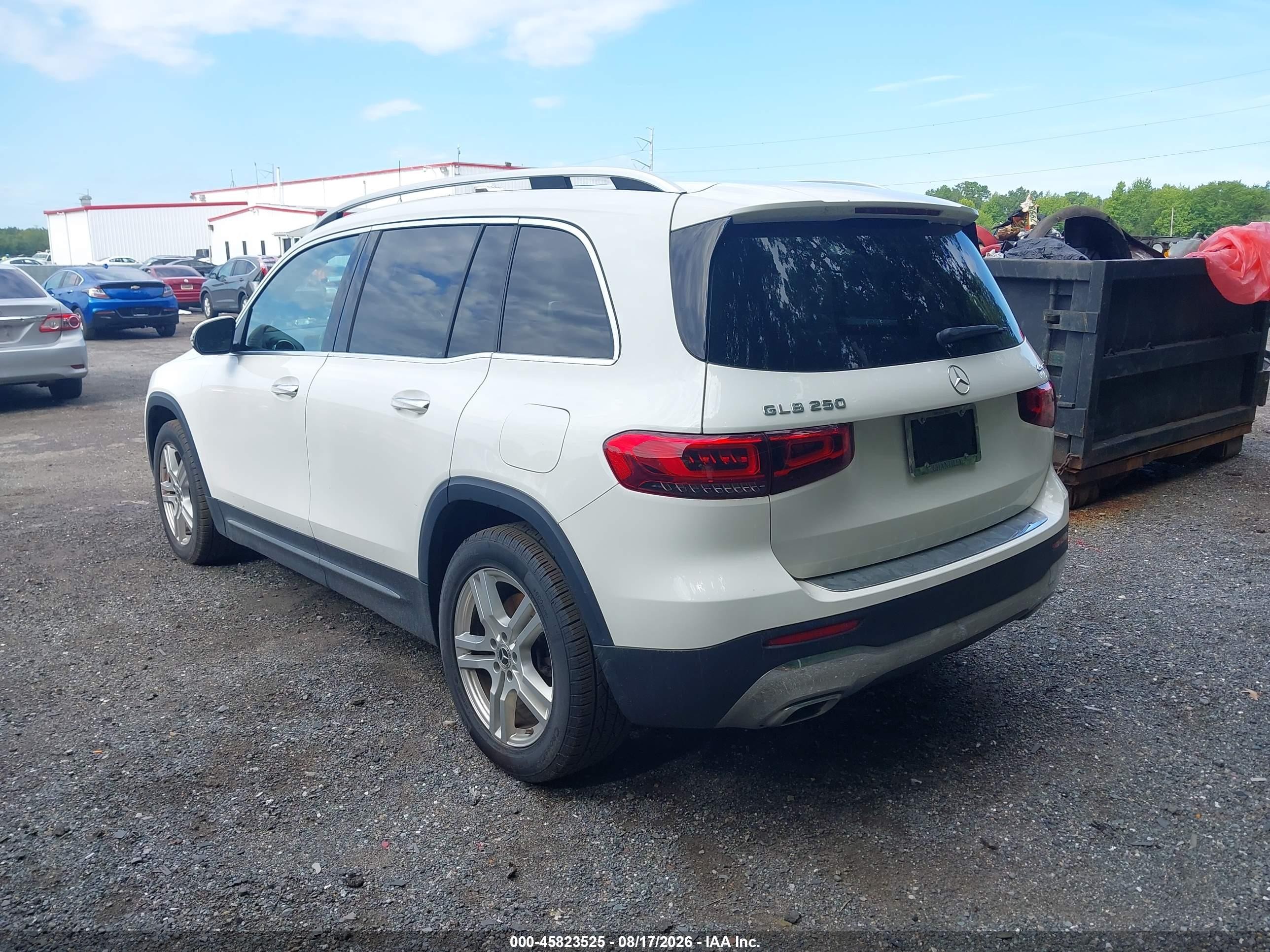 2020 Mercedes-benz Glb 250 4matic White vin: W1N4M4HB4LW030048