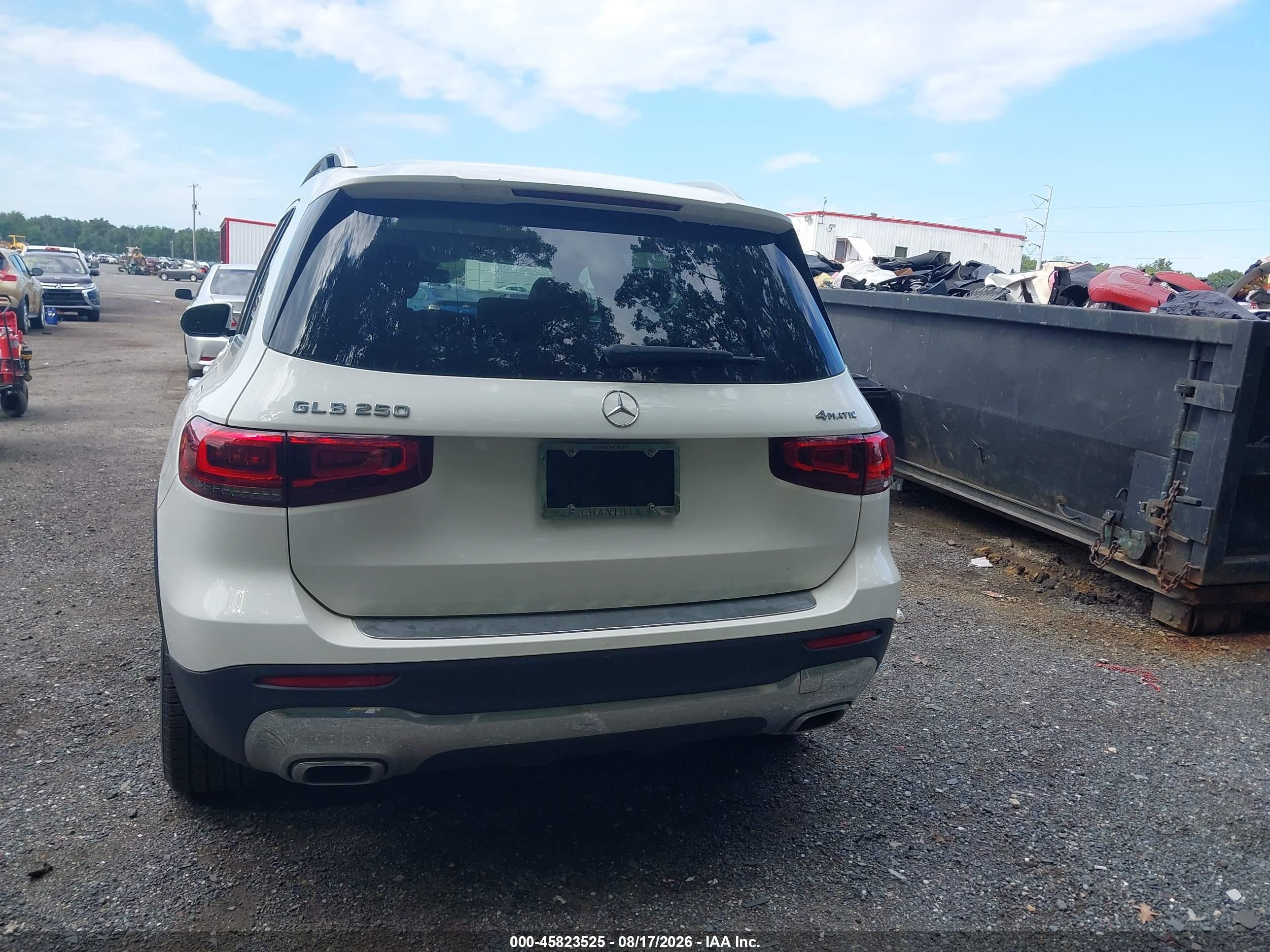 2020 Mercedes-benz Glb 250 4matic White vin: W1N4M4HB4LW030048
