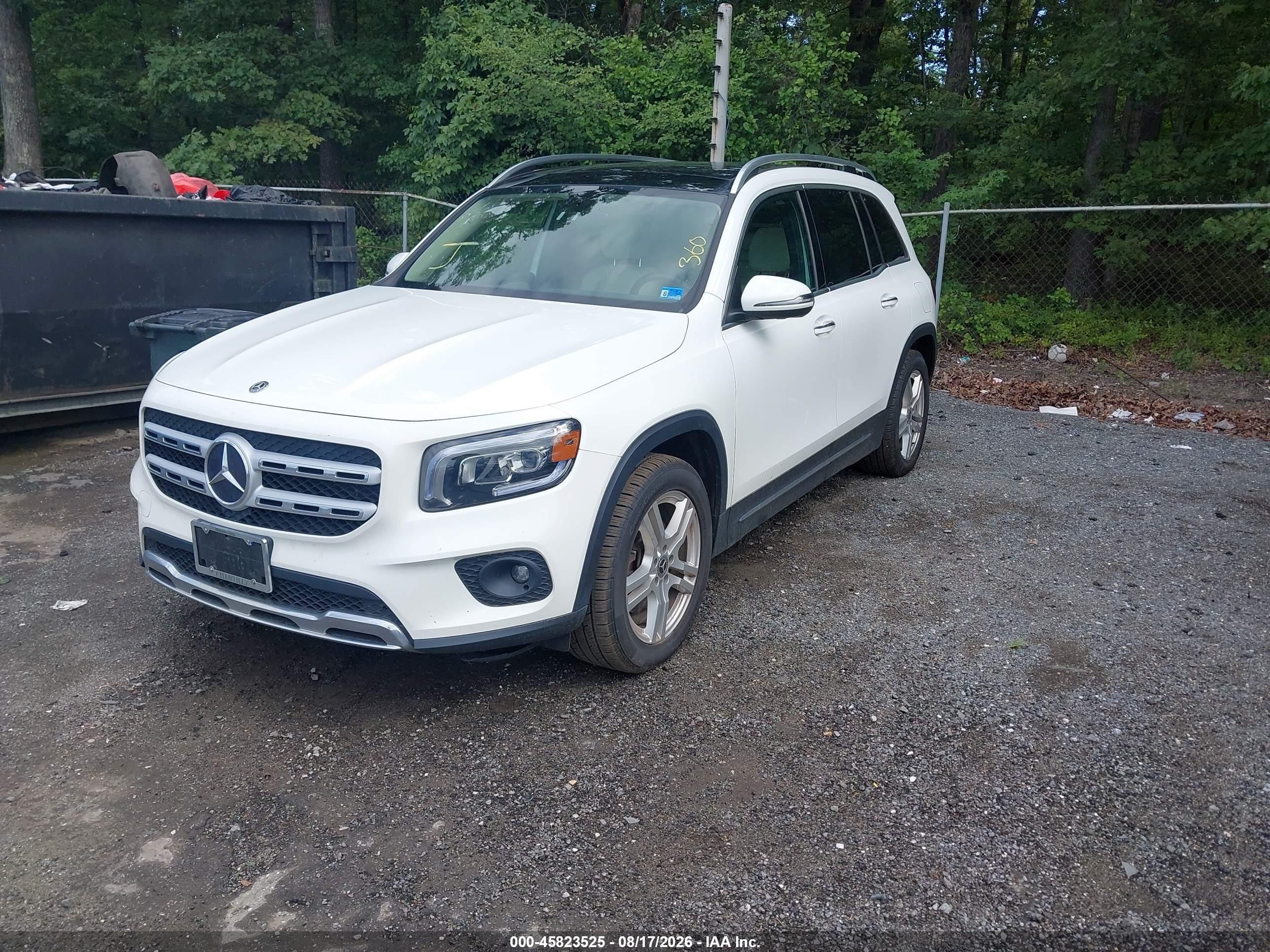 2020 Mercedes-benz Glb 250 4matic White vin: W1N4M4HB4LW030048