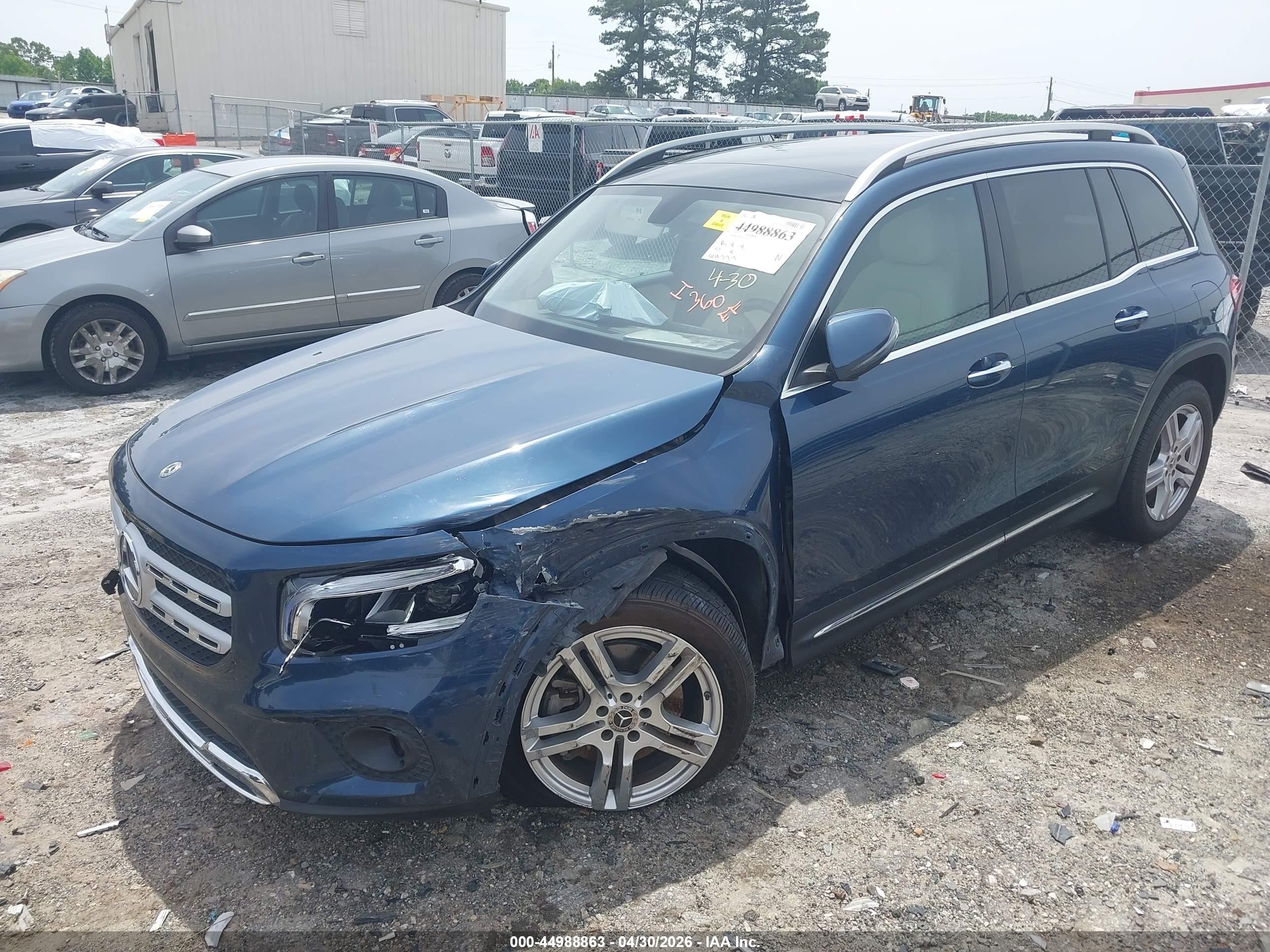 2020 Mercedes-benz Glb 250 4matic Blue vin: W1N4M4HB5LW025425