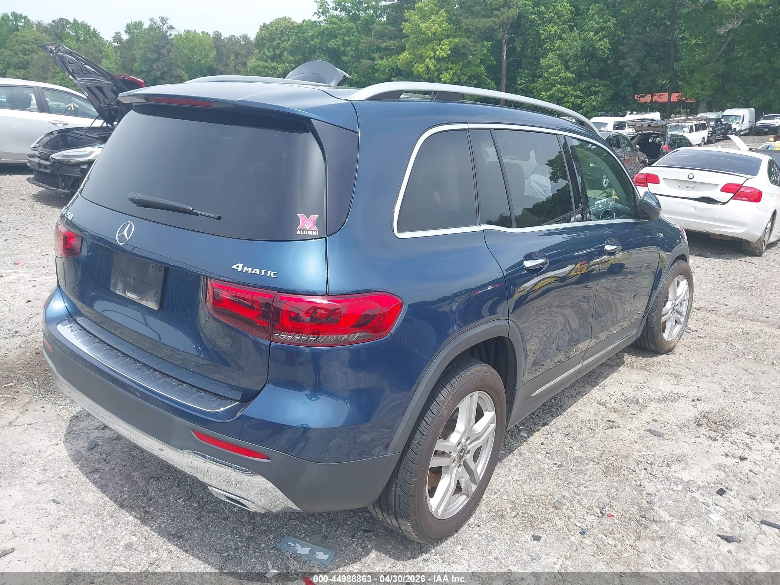 2020 Mercedes-benz Glb 250 4matic Blue vin: W1N4M4HB5LW025425