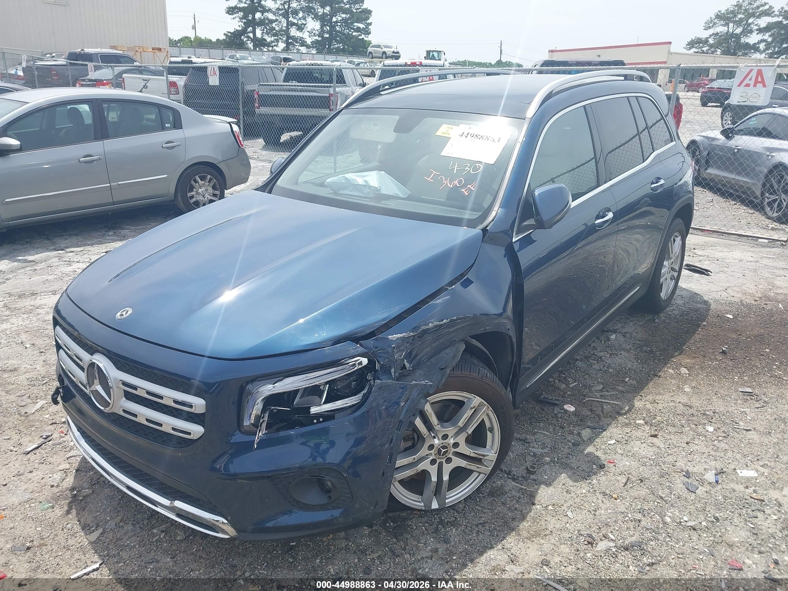 2020 Mercedes-benz Glb 250 4matic Blue vin: W1N4M4HB5LW025425
