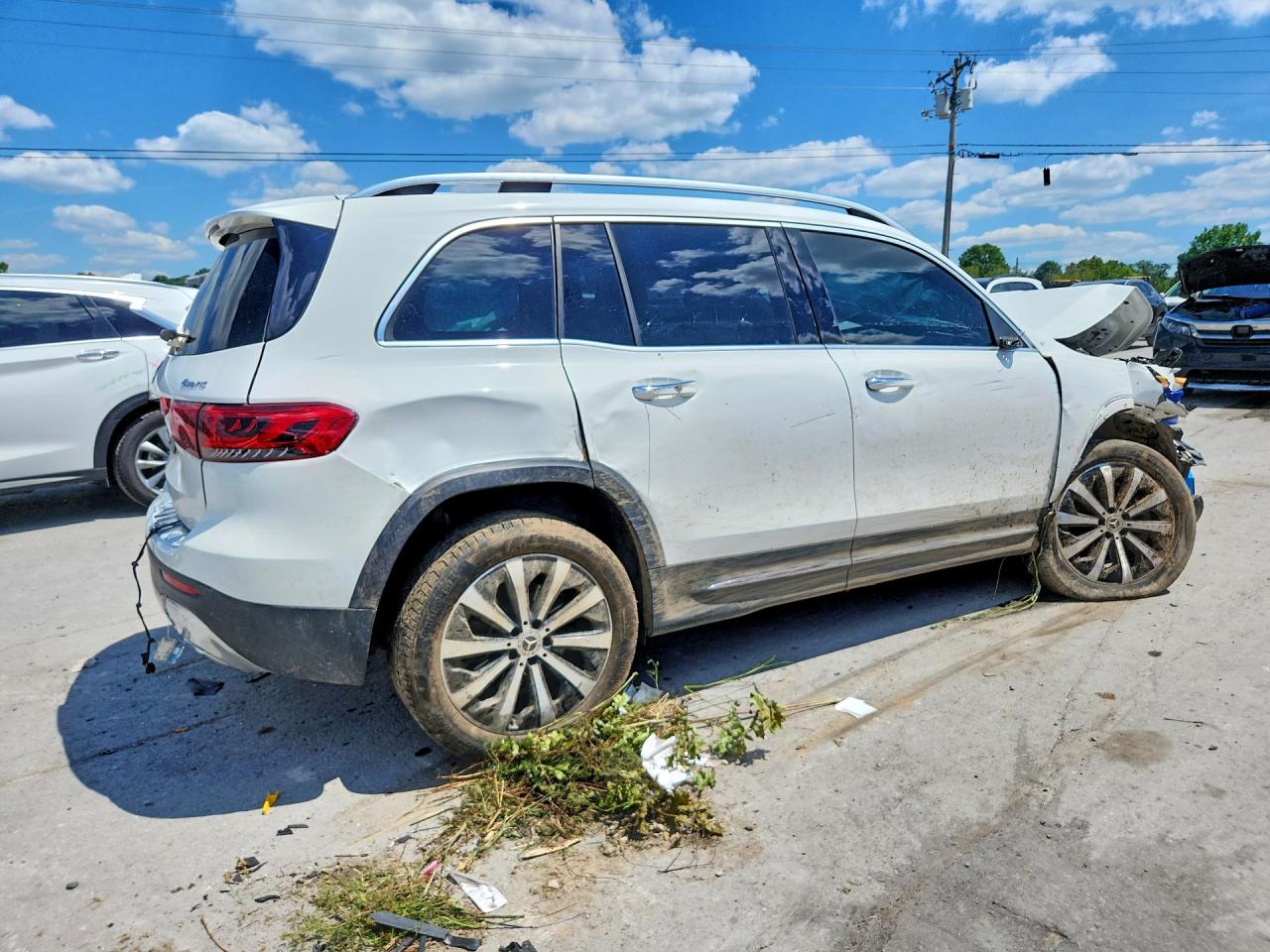 2021 Mercedes-benz Glb 250 4matic Белый vin: W1N4M4HB5MW155660
