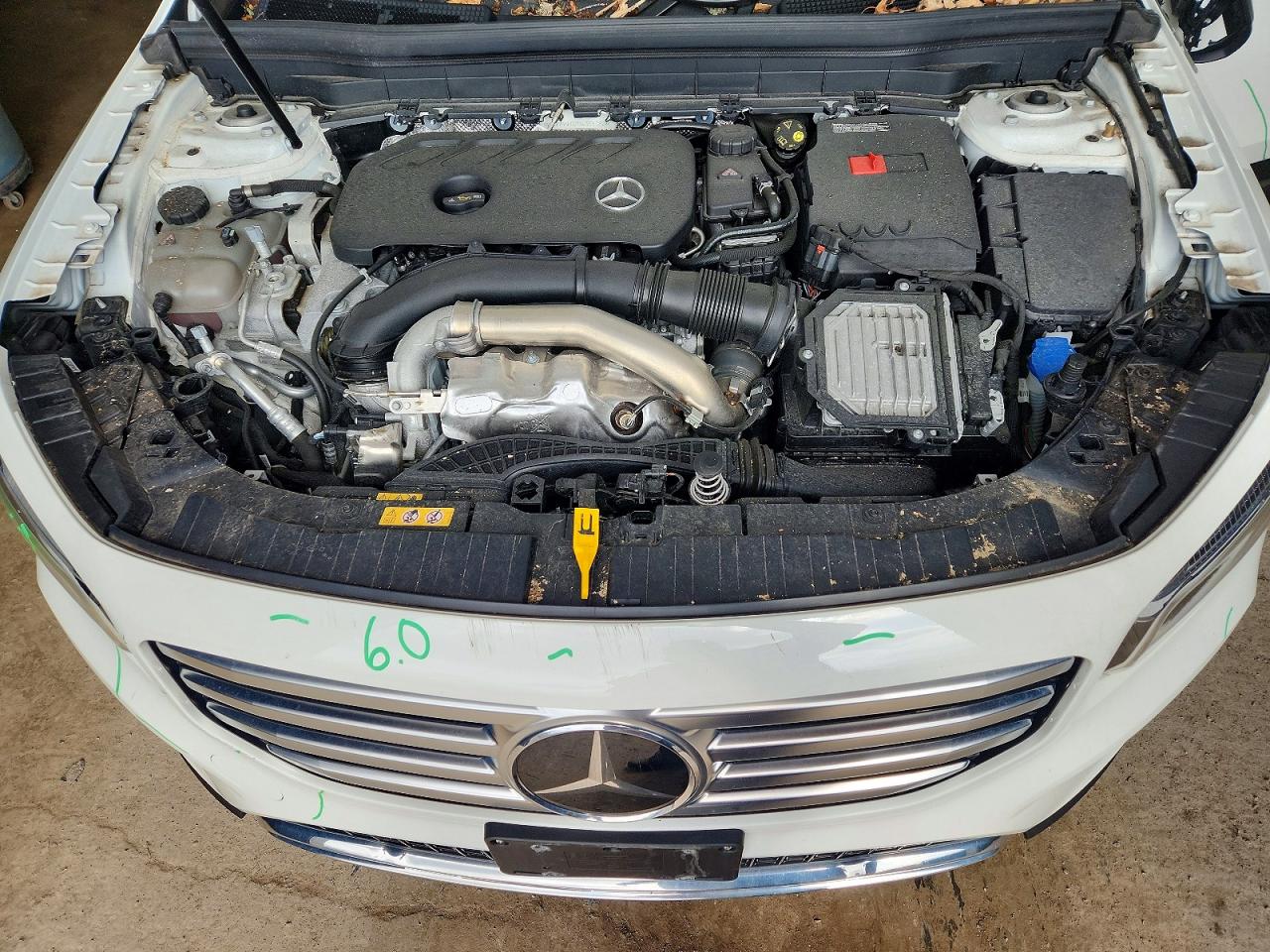 2024 Mercedes-benz Glb 250 4matic Белый vin: W1N4M4HB7RW354183