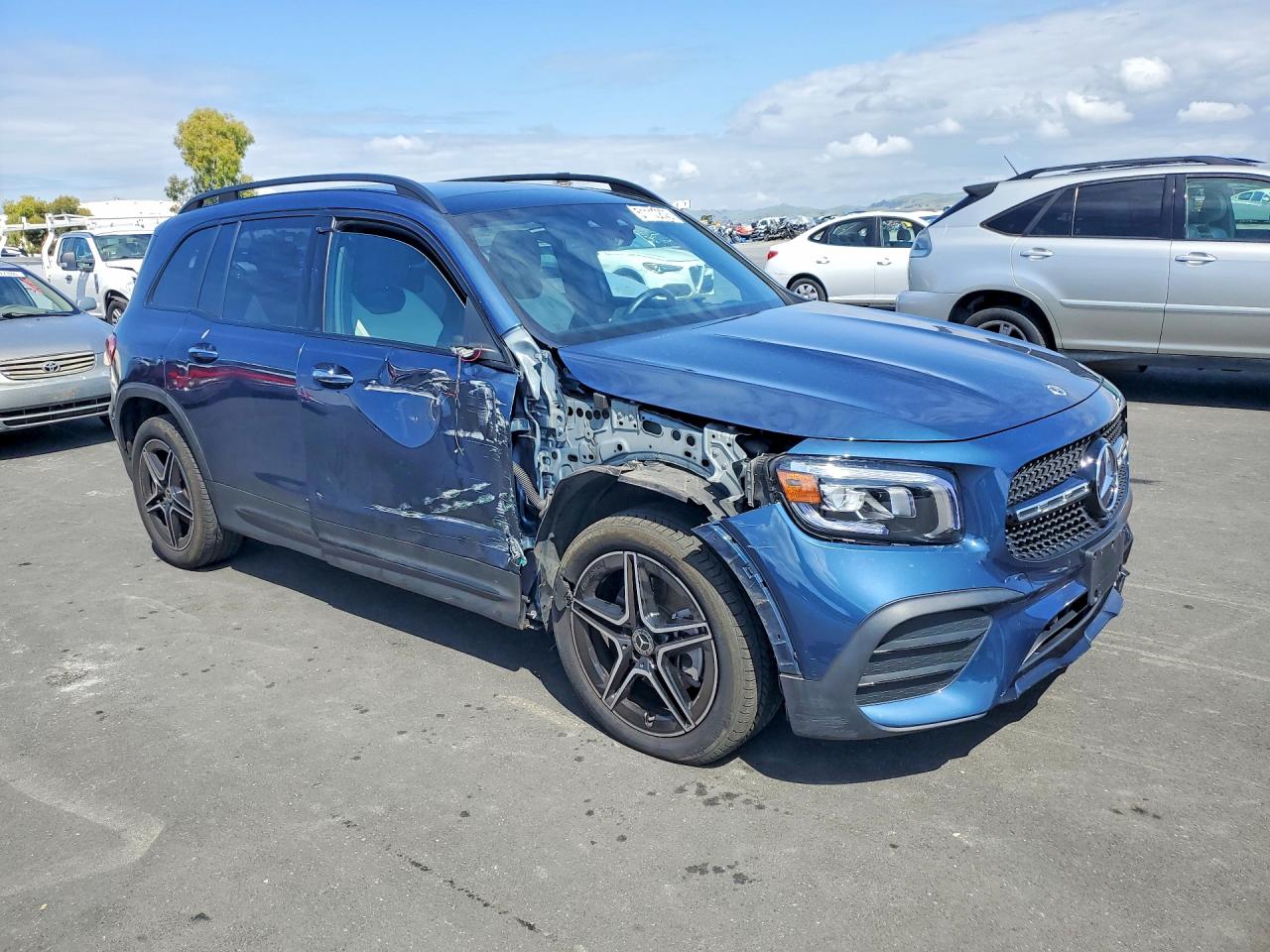 2023 Mercedes-benz Glb 250 4matic Синий vin: W1N4M4HBXPW278438