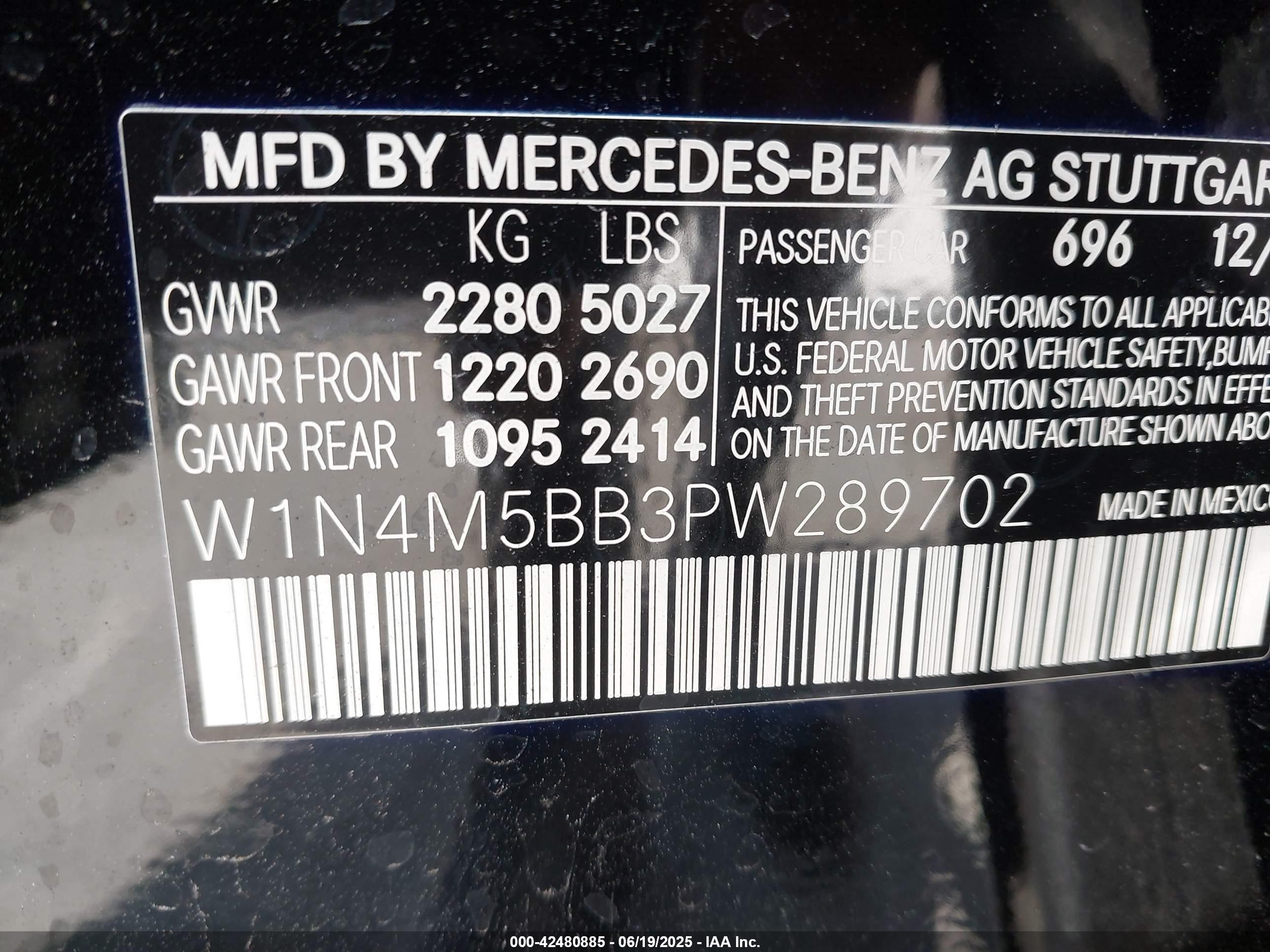 2023 Mercedes-benz Amg Glb 35 4matic Black vin: W1N4M5BB3PW289702