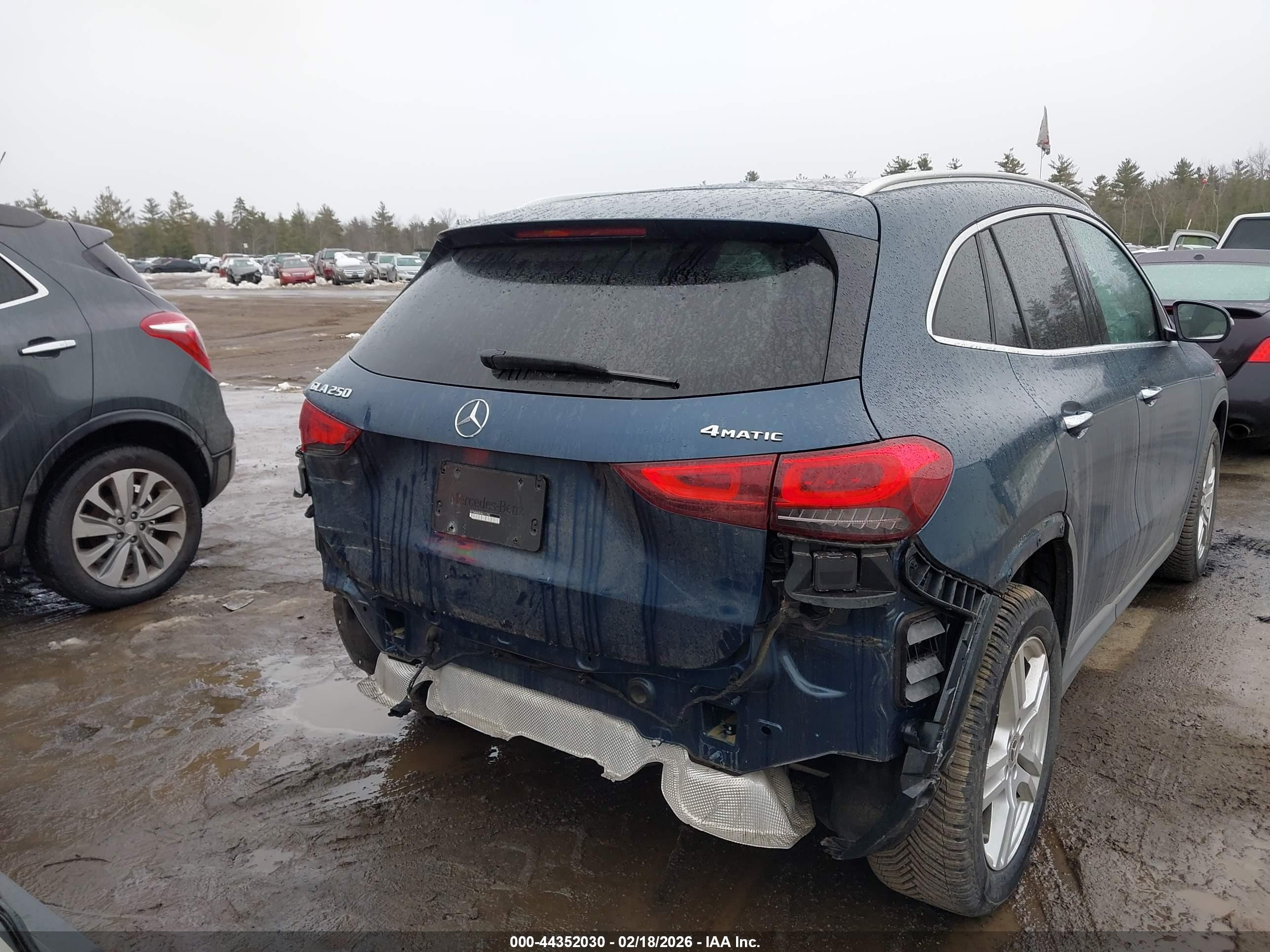2021 Mercedes-benz Gla 250 4matic Синий vin: W1N4N4HB0MJ171792
