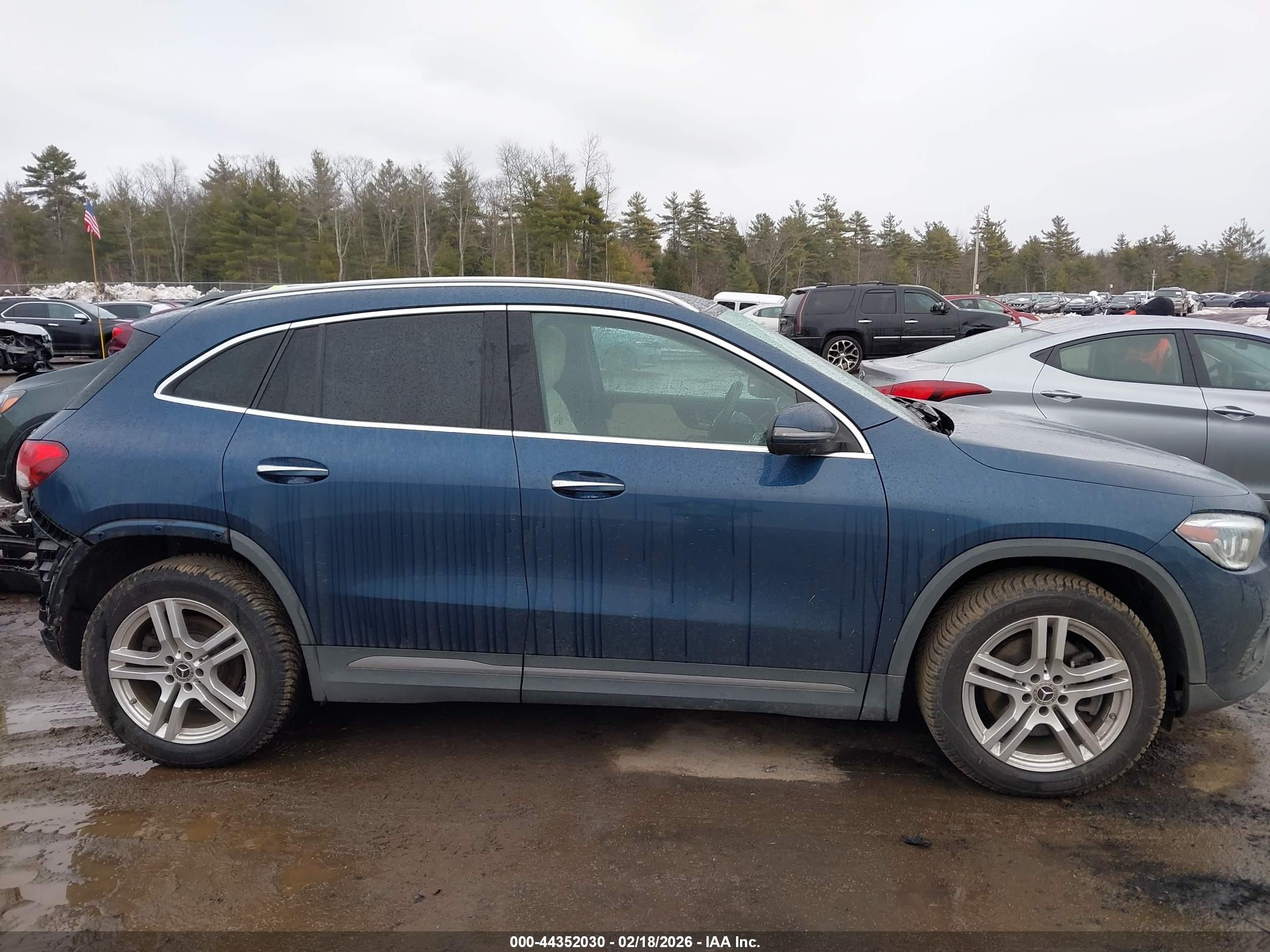 2021 Mercedes-benz Gla 250 4matic Синий vin: W1N4N4HB0MJ171792