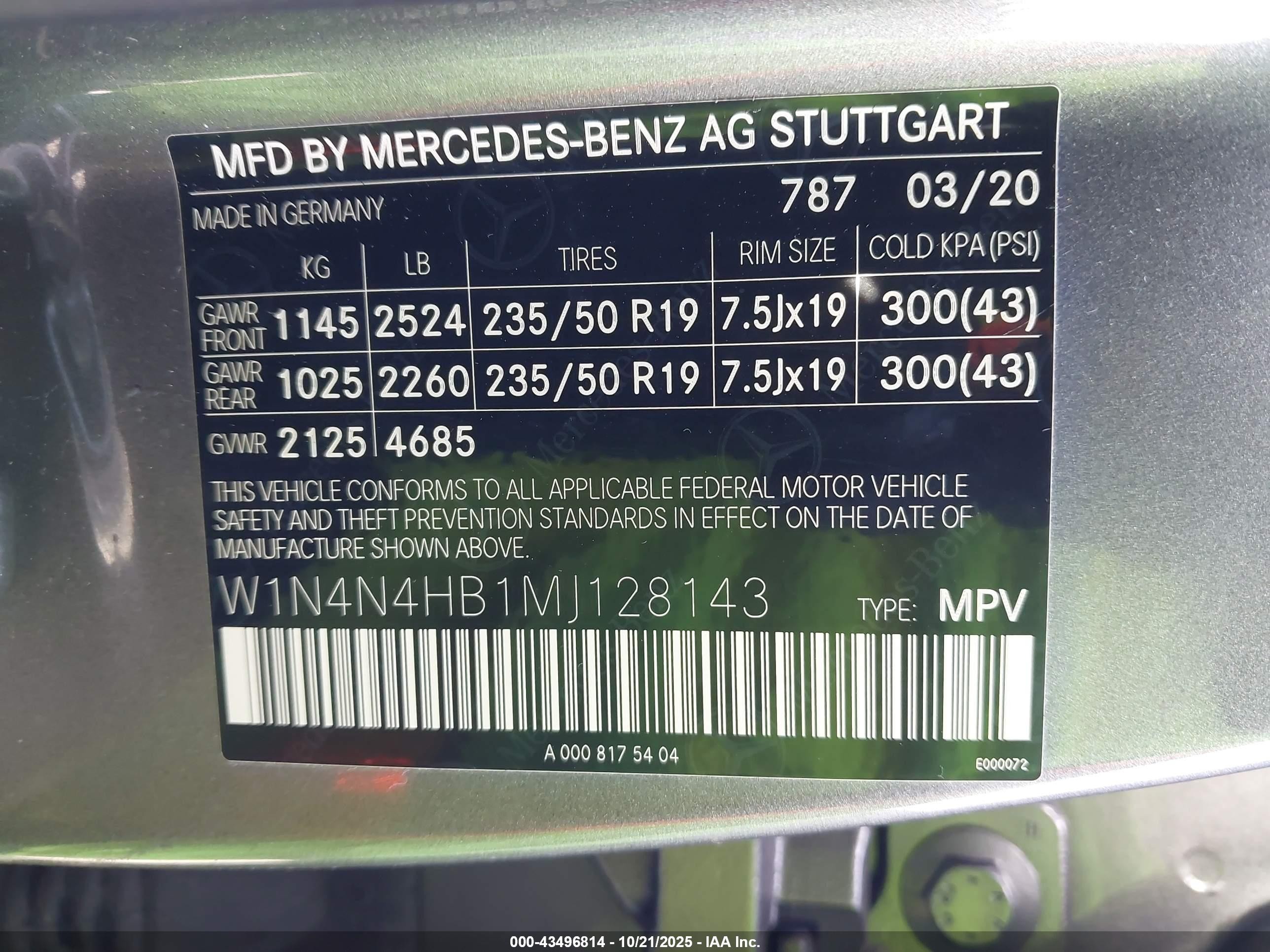 2021 Mercedes-benz Gla 250 4matic Gray vin: W1N4N4HB1MJ128143