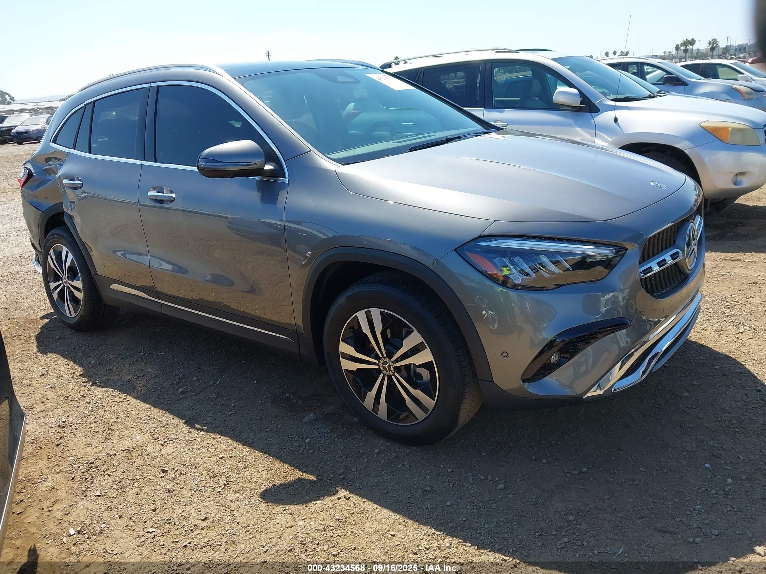 2025 Mercedes-benz Gla 250 4matic Серый vin: W1N4N4HB2SJ730532
