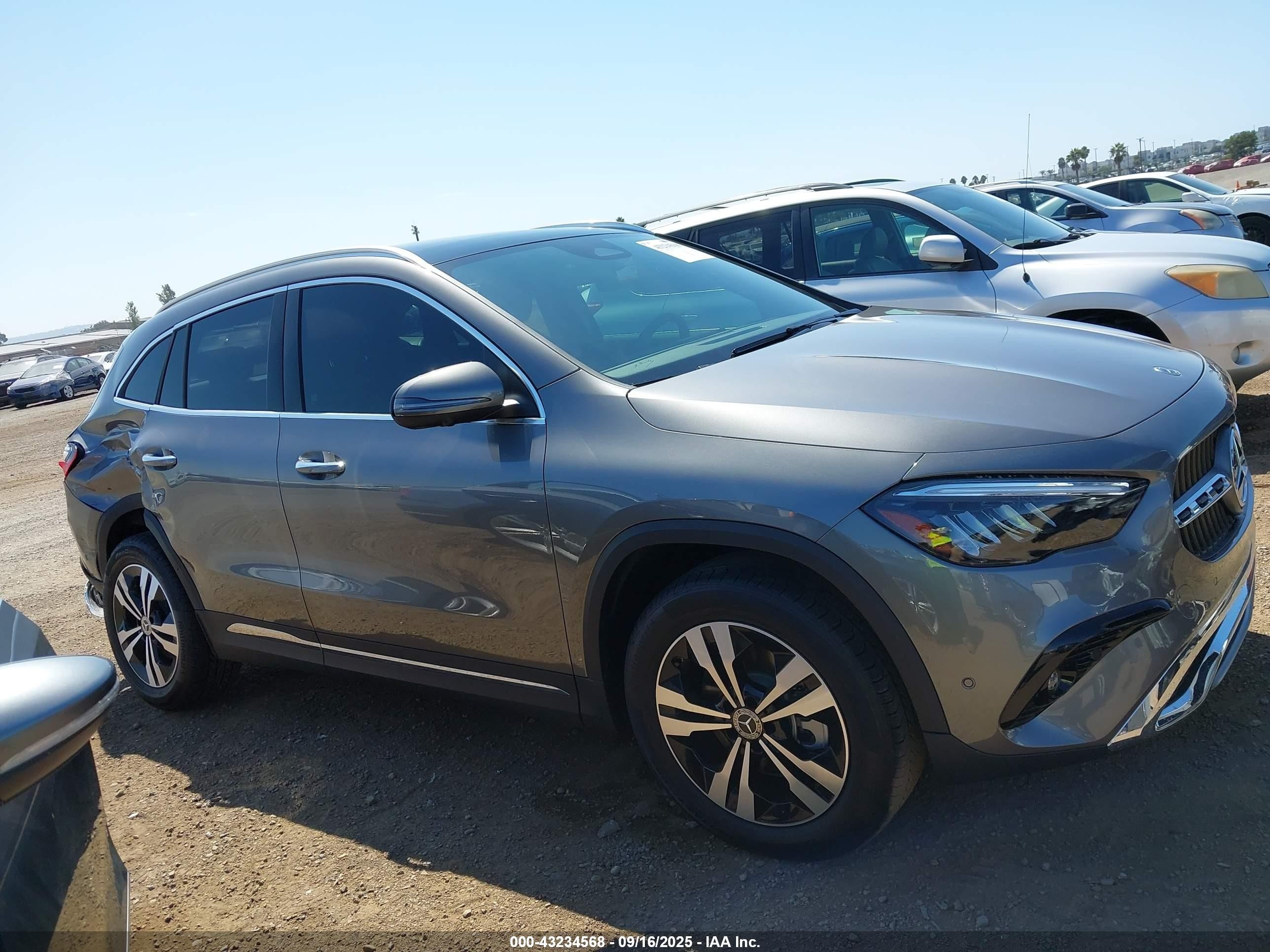 2025 Mercedes-benz Gla 250 4matic Серый vin: W1N4N4HB2SJ730532