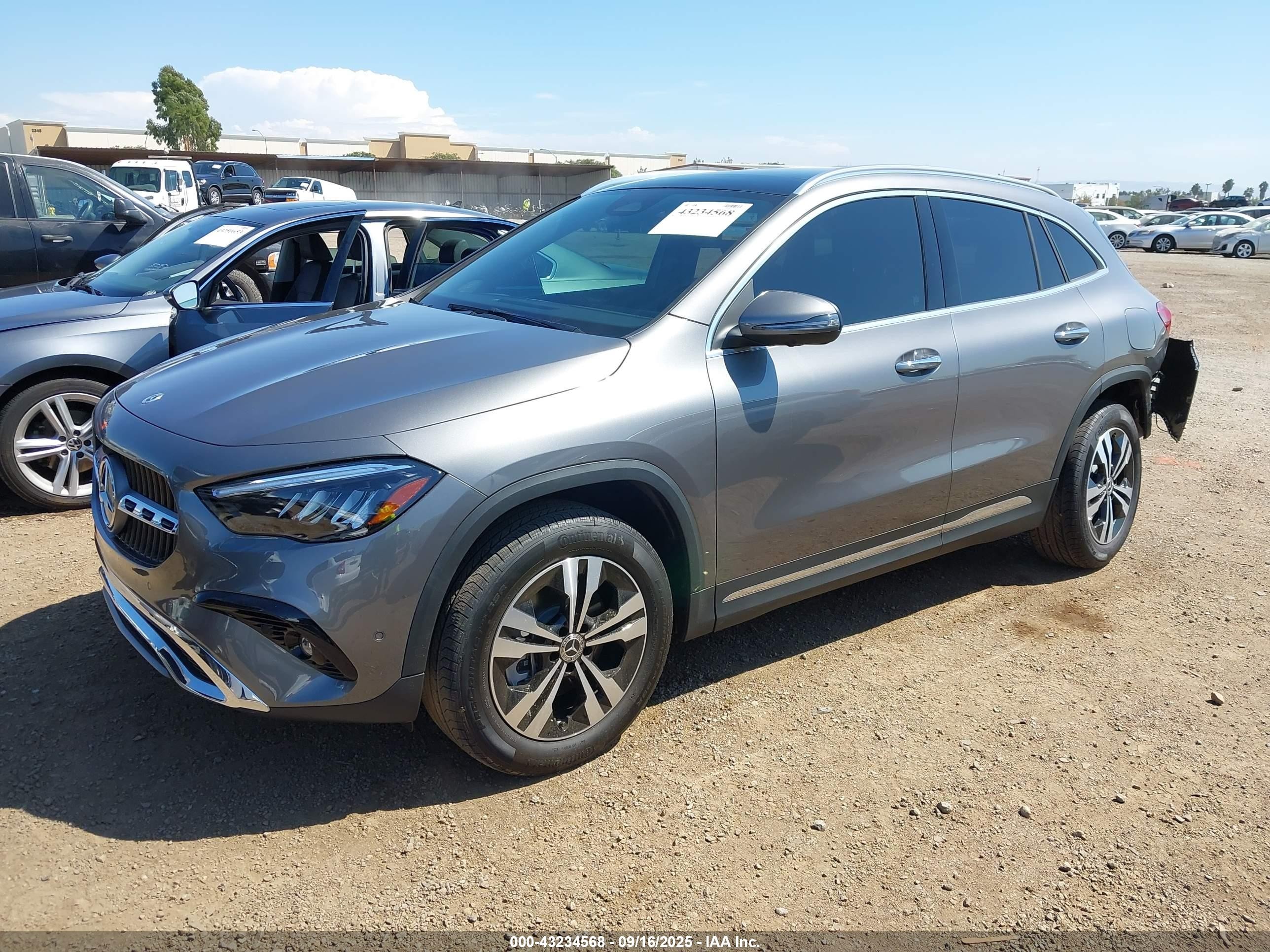 2025 Mercedes-benz Gla 250 4matic Серый vin: W1N4N4HB2SJ730532