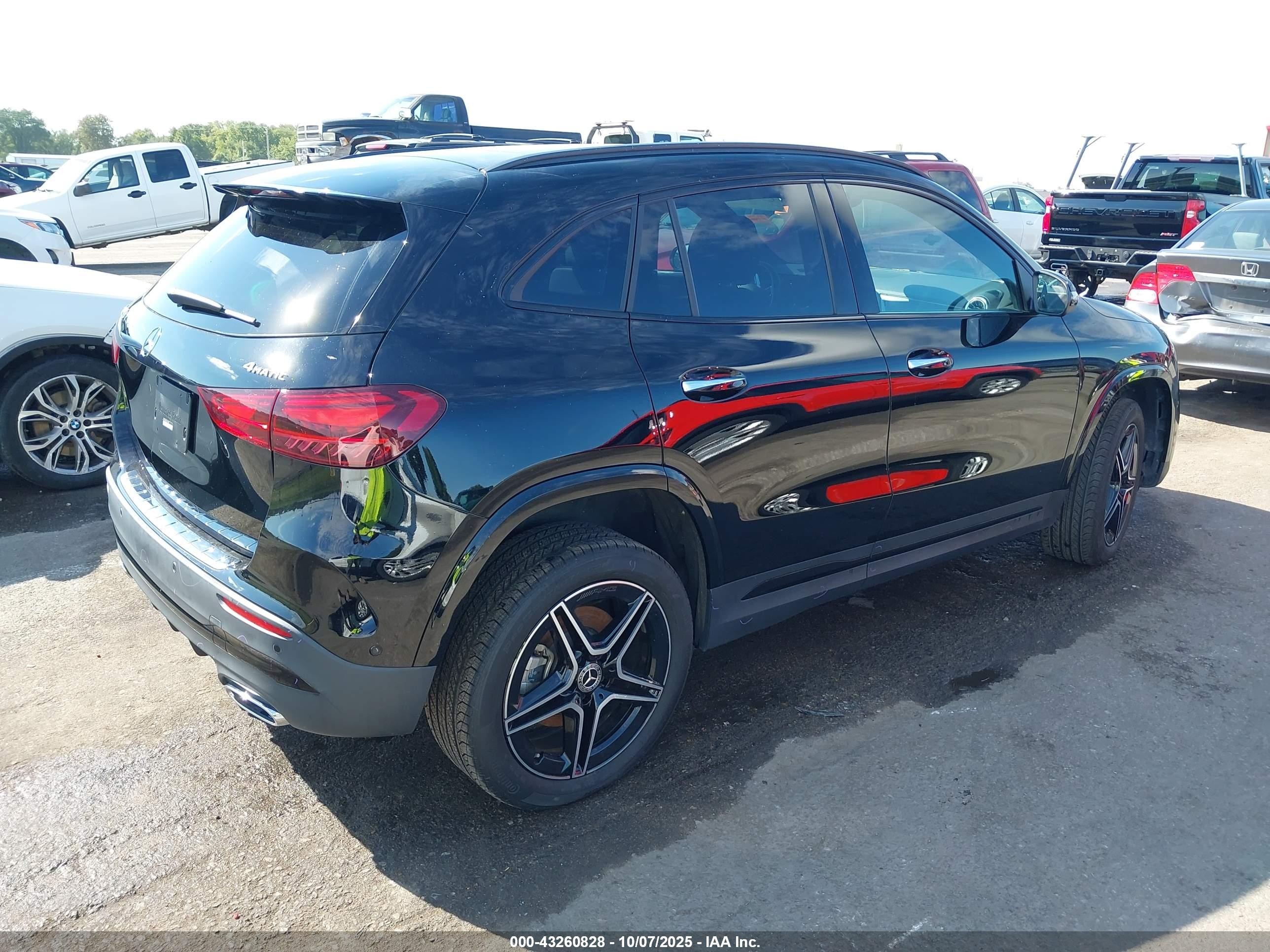 2025 Mercedes-benz Gla 250 4matic Black vin: W1N4N4HB3SJ635087