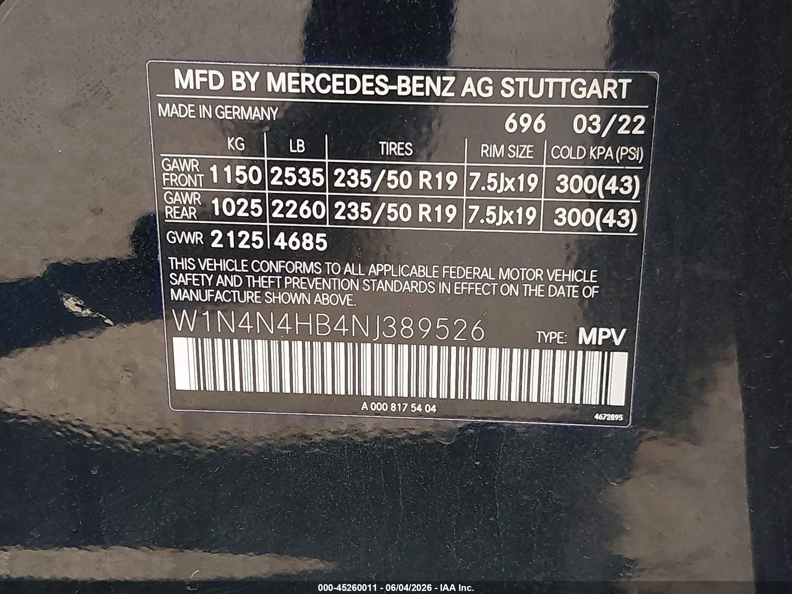 2022 Mercedes-benz Gla Gla 250 Черный vin: W1N4N4HB4NJ389526