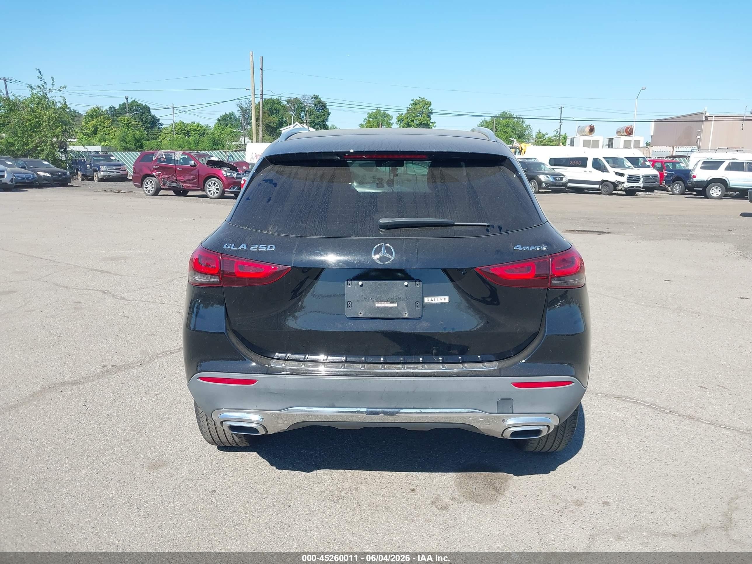 2022 Mercedes-benz Gla Gla 250 Черный vin: W1N4N4HB4NJ389526