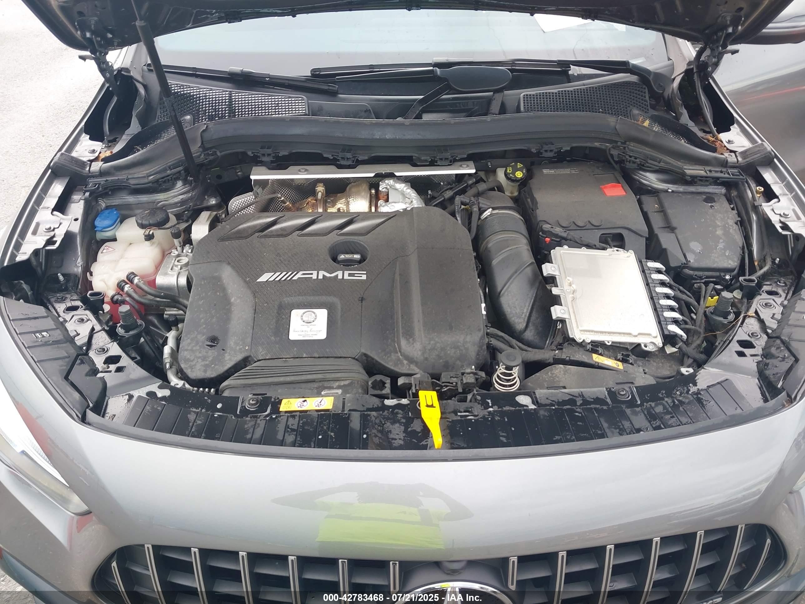 2022 Mercedes-benz Amg Gla 45 4matic Gray vin: W1N4N5DB1NJ395232