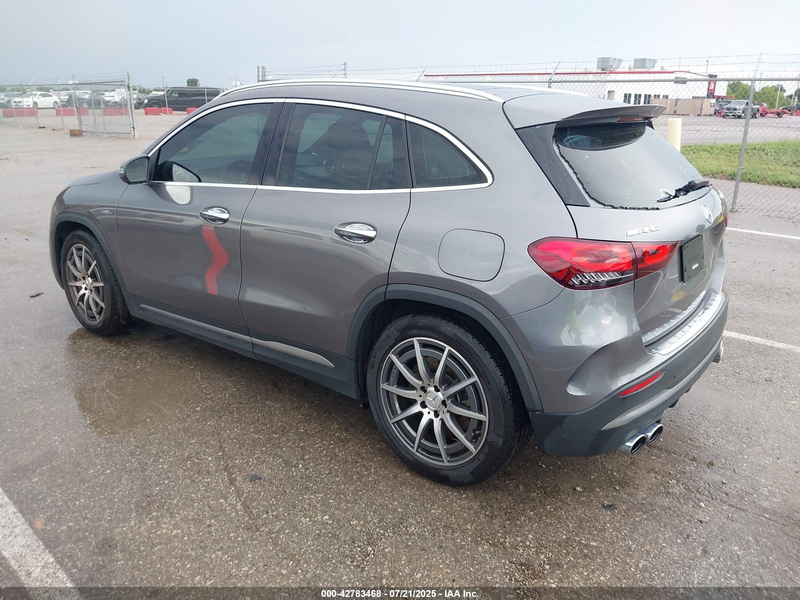 2022 Mercedes-benz Amg Gla 45 4matic Gray vin: W1N4N5DB1NJ395232
