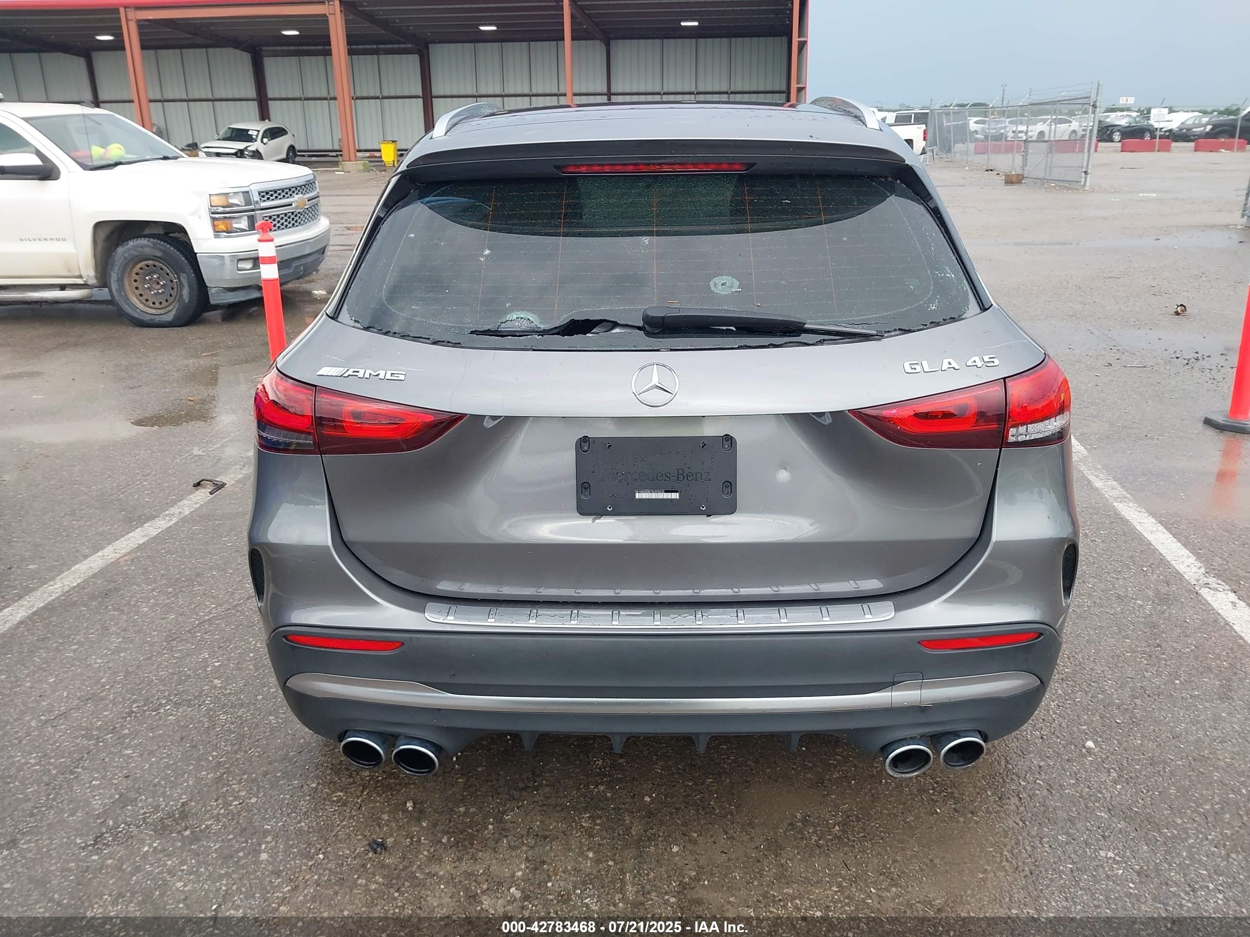 2022 Mercedes-benz Amg Gla 45 4matic Gray vin: W1N4N5DB1NJ395232