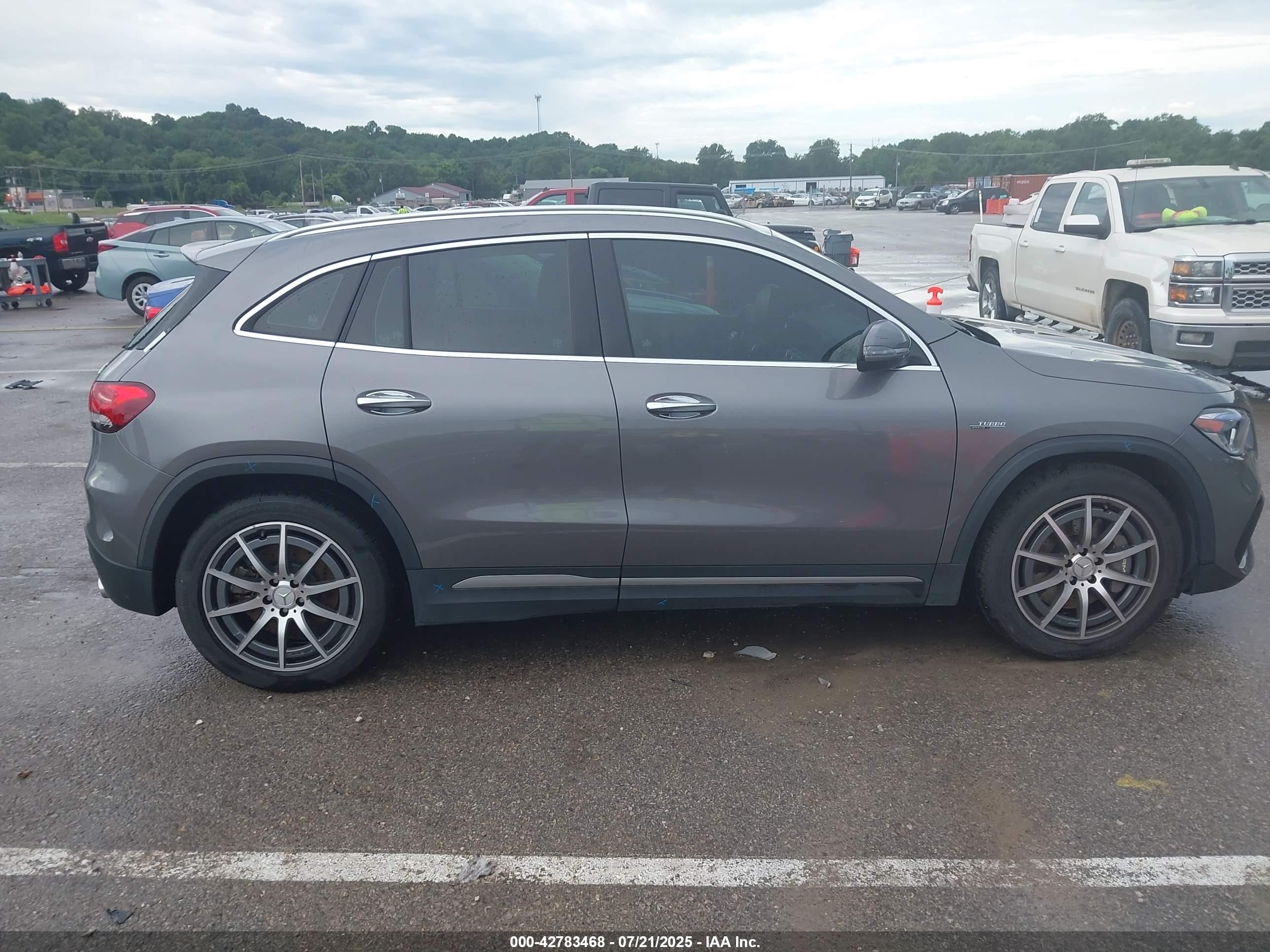 2022 Mercedes-benz Amg Gla 45 4matic Gray vin: W1N4N5DB1NJ395232