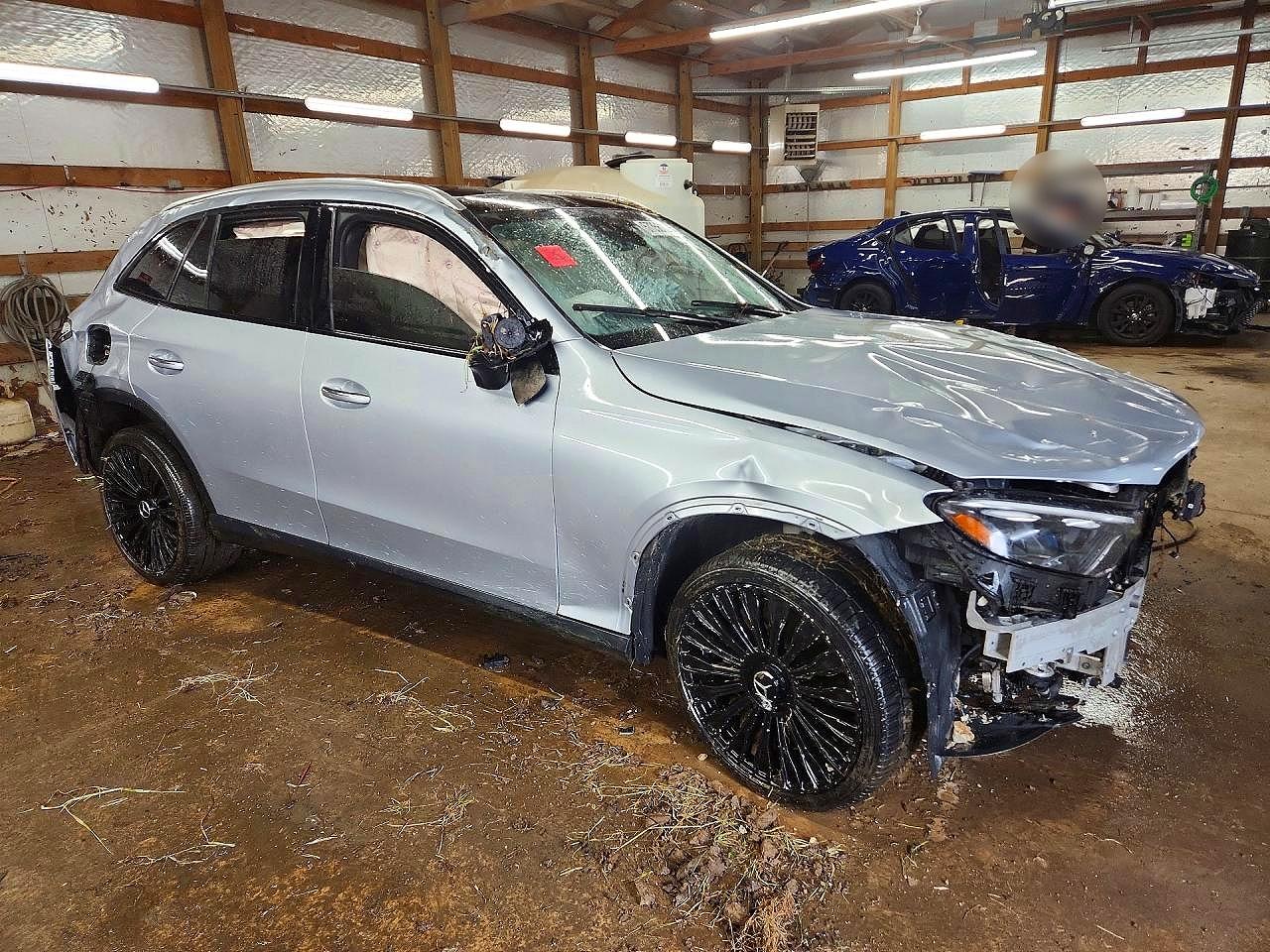 2023 Mercedes-benz Glc 300 4matic Silver vin: W1NKM4HB6PF028203