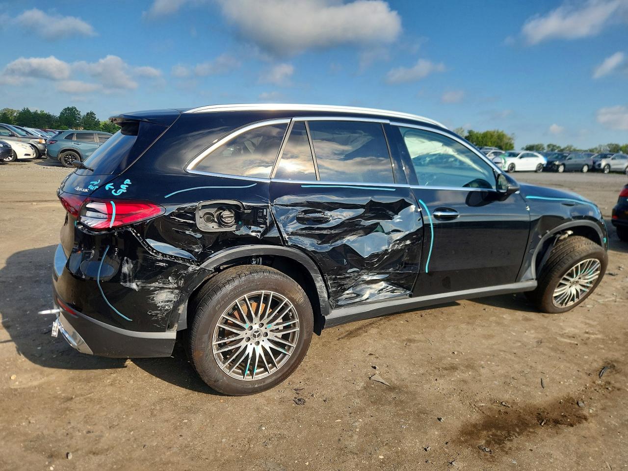 2024 Mercedes-benz Glc 300 4matic Черный vin: W1NKM4HB6RF173437