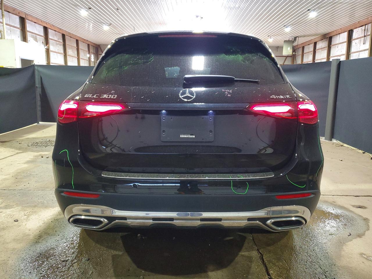 2024 Mercedes-benz Glc 300 4matic Черный vin: W1NKM4HB7RF104286