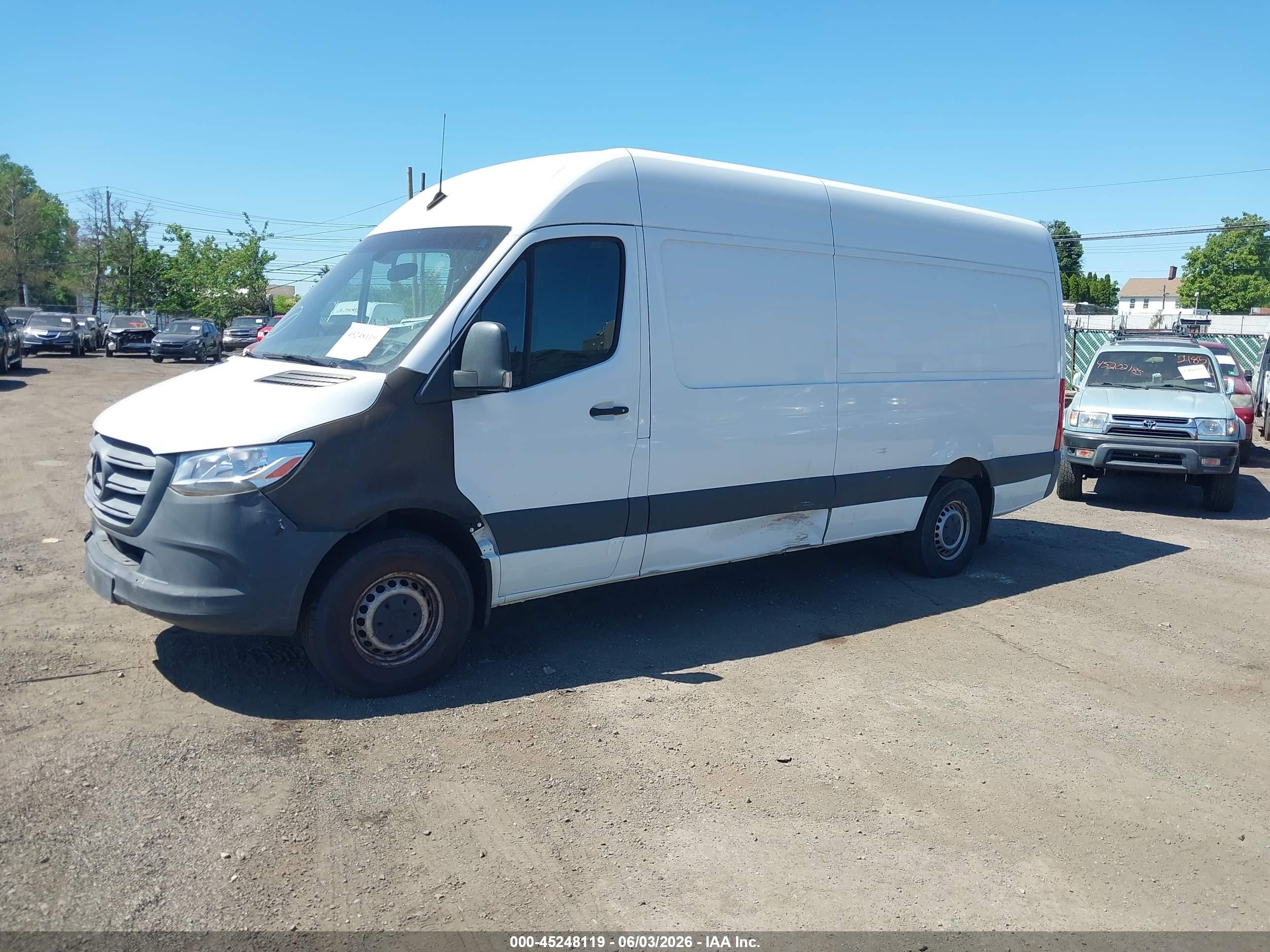 2021 Mercedes-benz Sprinter 2500 High Roof I4 Белый vin: W1W40CHY3MT052731
