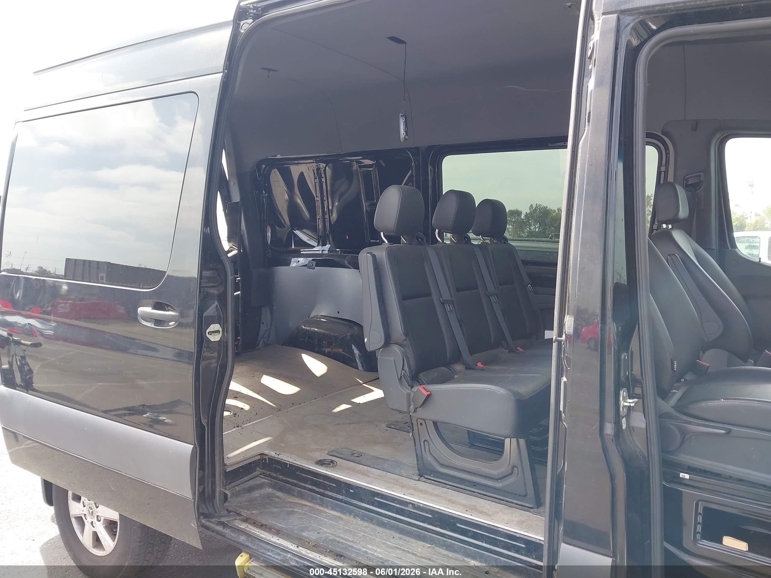 2021 Mercedes-benz Sprinter 2500 Standard Roof V6 Black vin: W1W4EBVY2MT055720