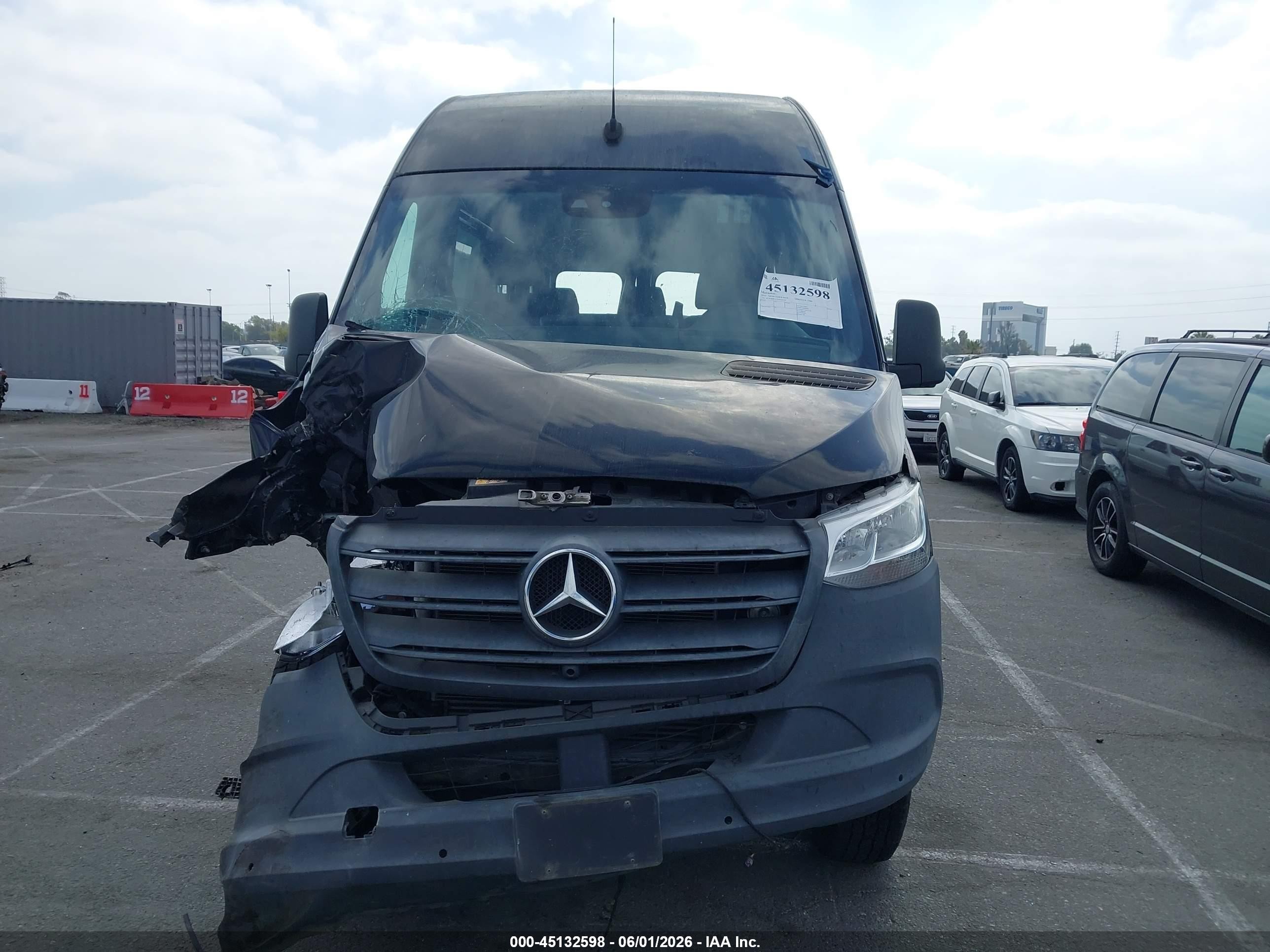 2021 Mercedes-benz Sprinter 2500 Standard Roof V6 Black vin: W1W4EBVY2MT055720
