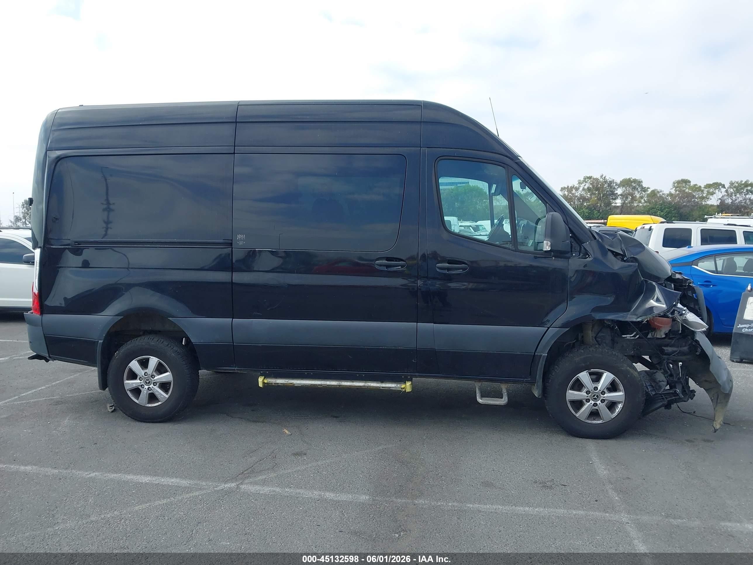 2021 Mercedes-benz Sprinter 2500 Standard Roof V6 Black vin: W1W4EBVY2MT055720